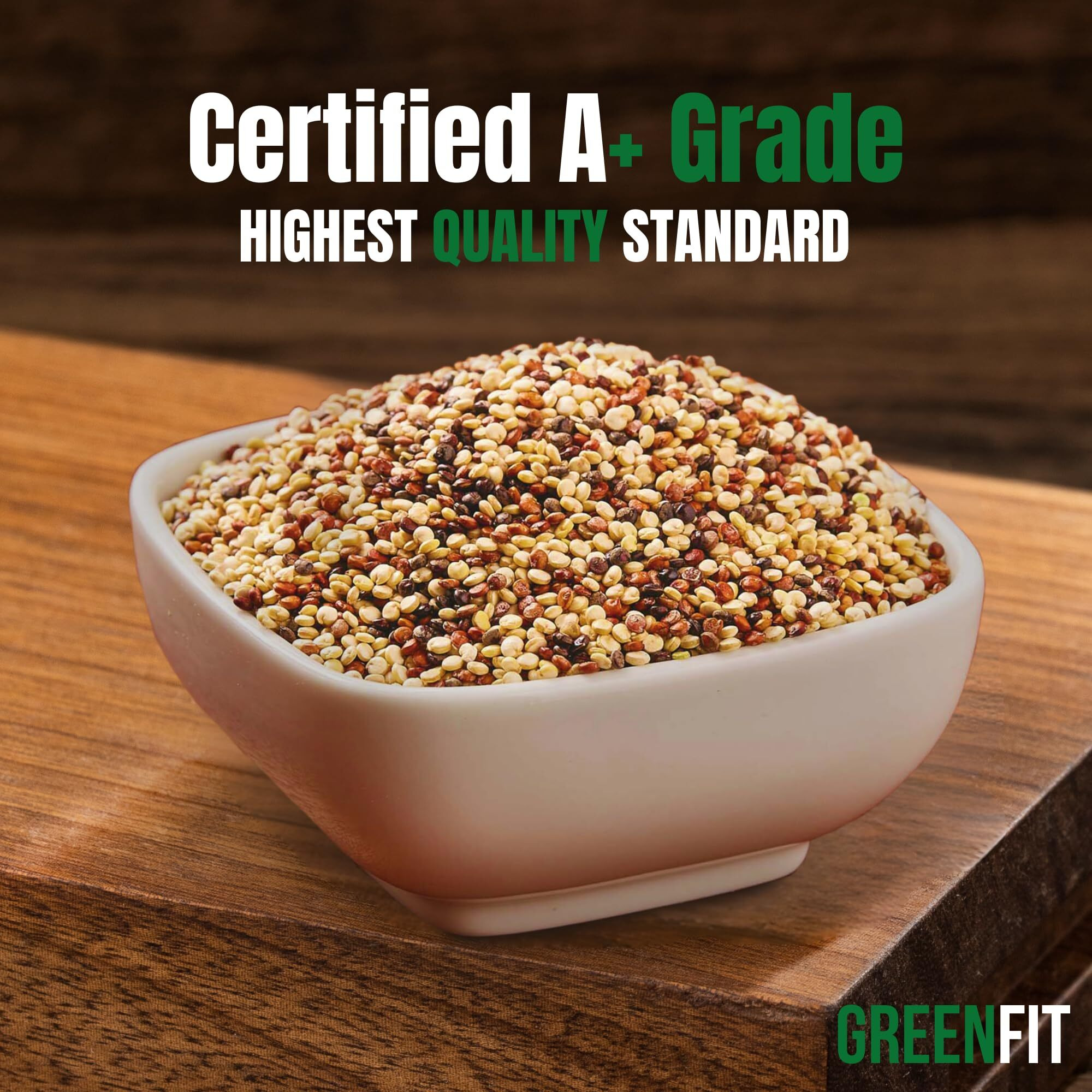 Royal Organic Tri Color Quinoa | Oa Quinoa Now Greenfit | Non-Gmo, Gluten-Free, Vegan, And Organic | Complete Protein, High Fiber, Low-Calorie Tri-Color Quinoa | (25 Pound - Pack Of 1)