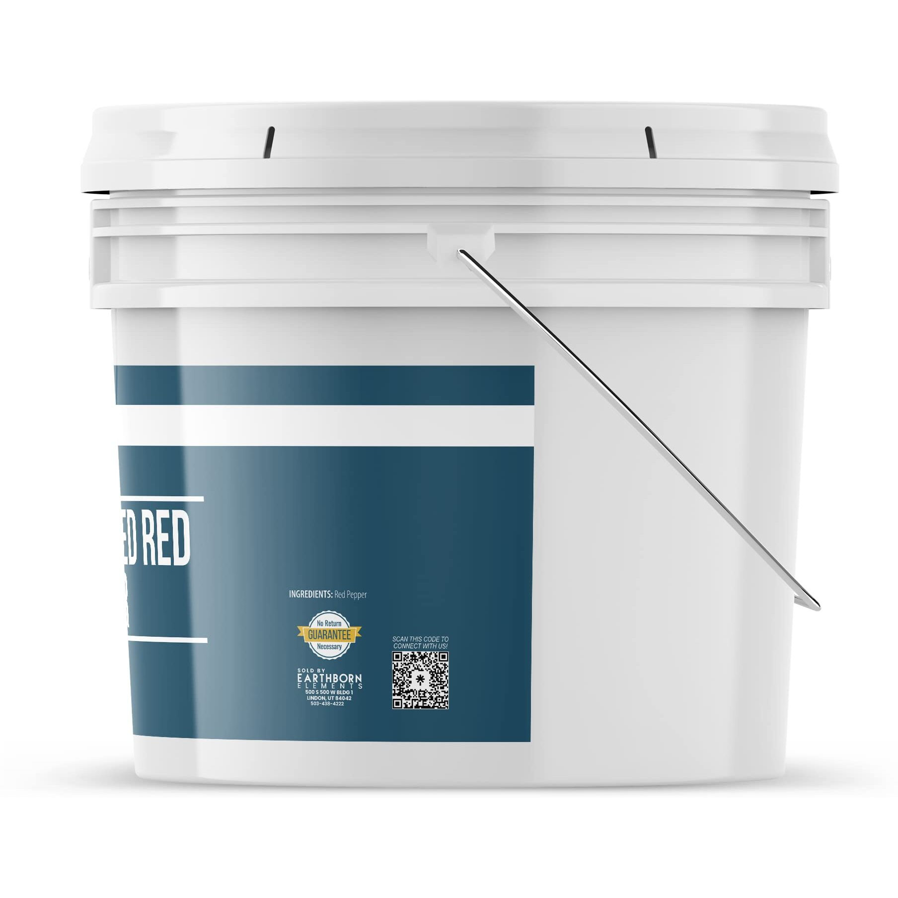 Earthborn Elements Crushed Red Pepper Flakes 1 Gallon Bucket, Pizza Topping, Hot & Spicy Flavor