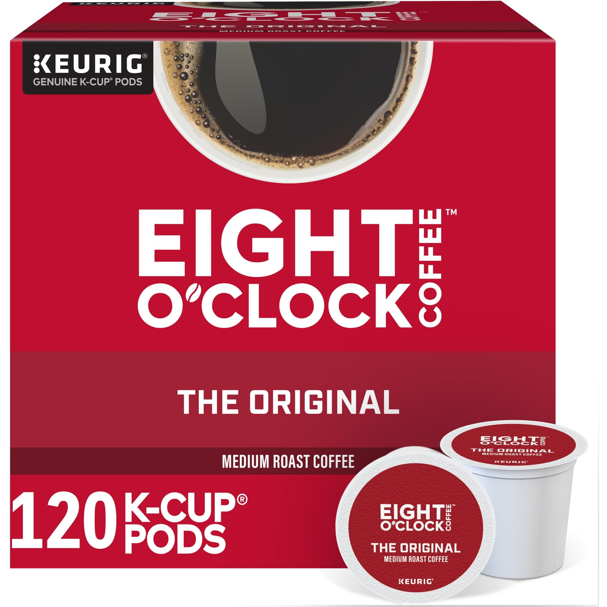 Eight O Clock, The Original, Single-Serve Keurig K-Cup Pods, Medium Roast Coffee, 120 Count (5 Boxes Of 24 Pods)