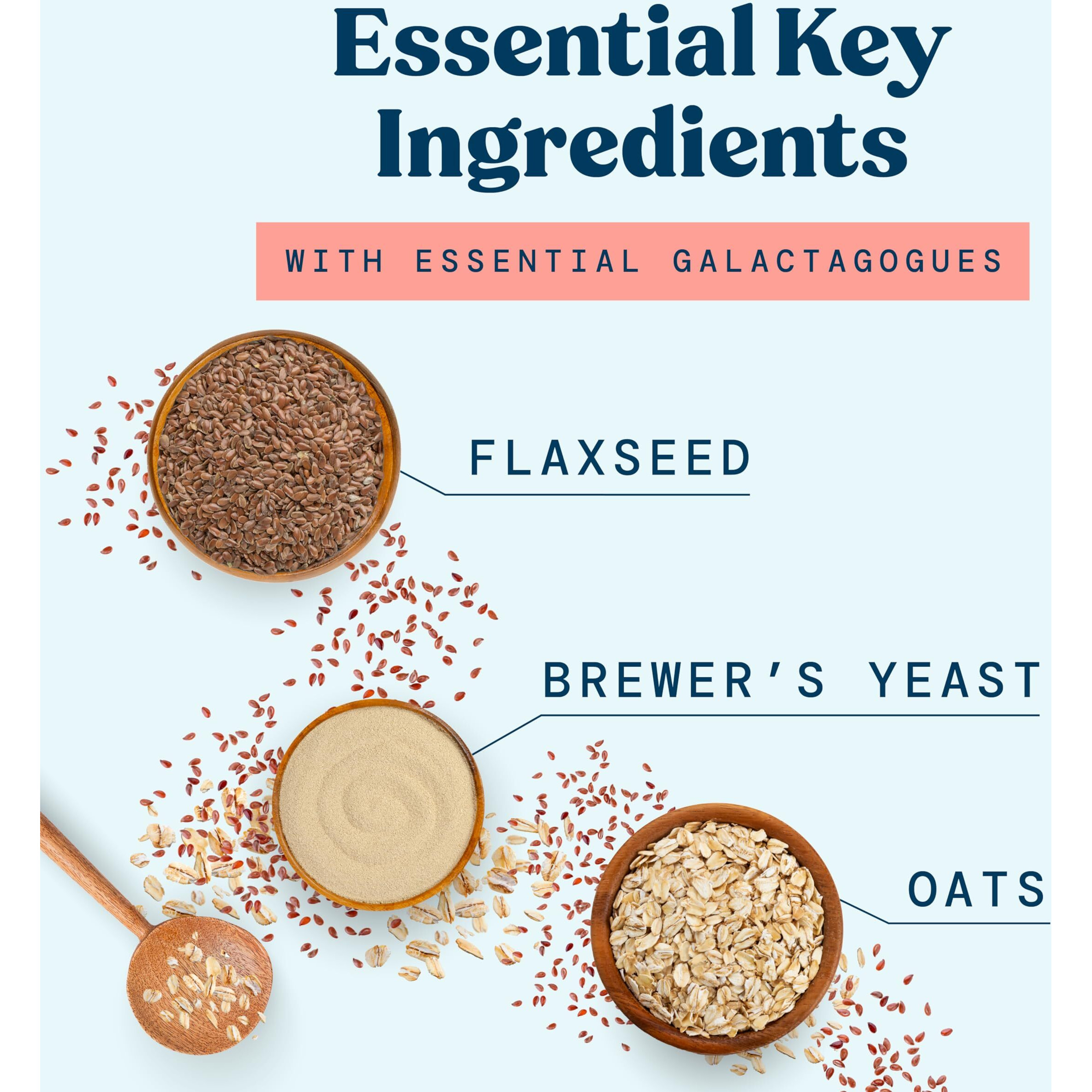 Lactation Cookies Breastfeeding Supplement - Chocolate Chip - Support Mothers Breast Milk Supply Increase - With Brewers Yeast Powder, Oat Flour, And Flax For Lactation - Fenugreek Free - 1.25 Lbs