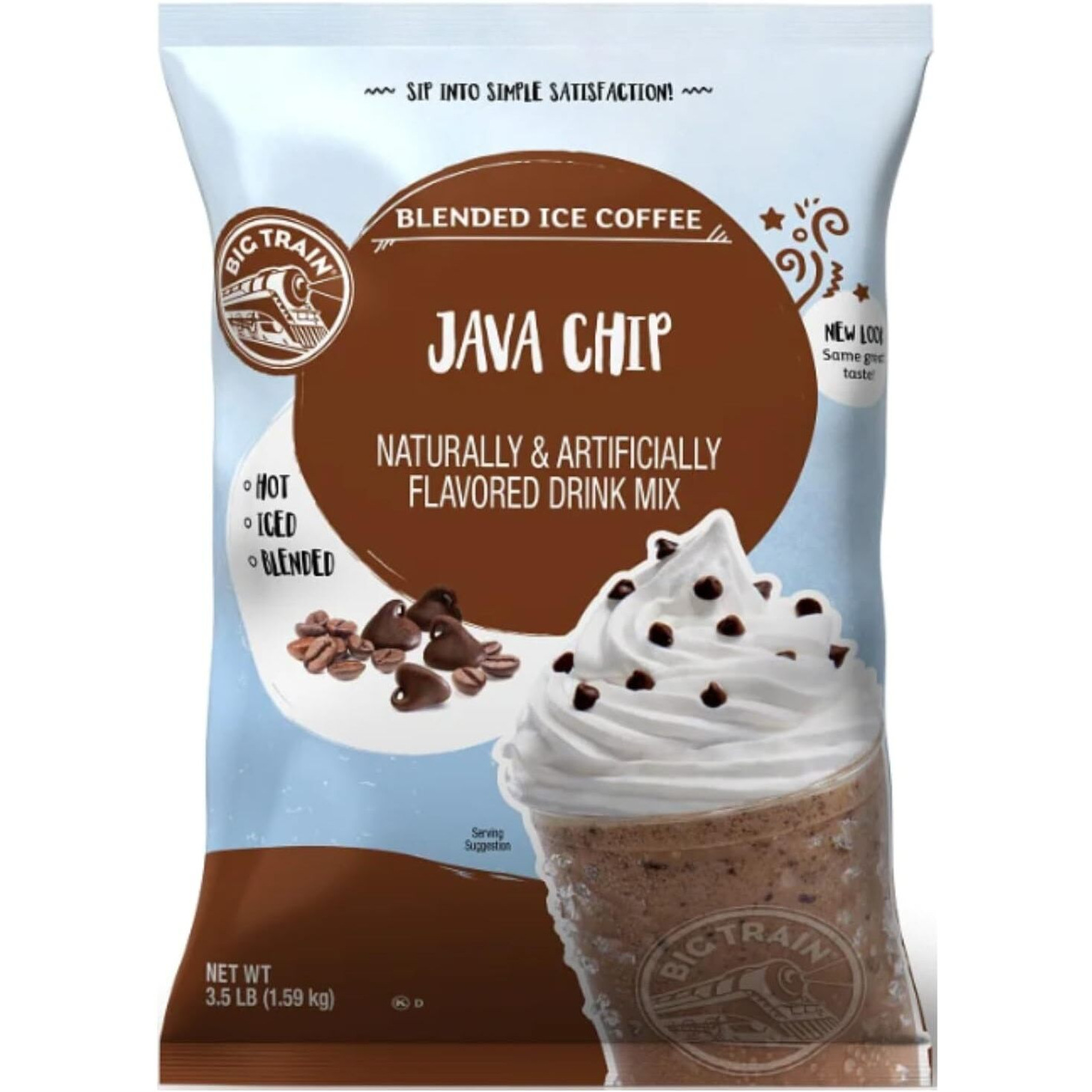 Big Train Java Chip Blended Ice Coffee Beverage Mix, 3.5 Pound (Pack Of 1)