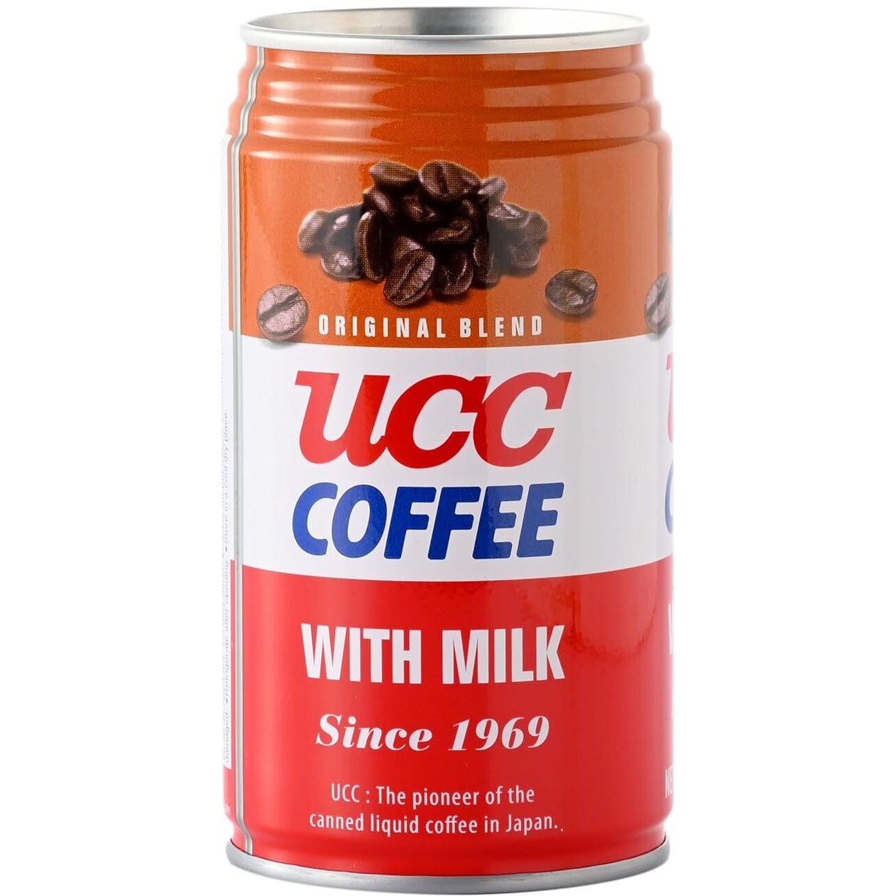 Ucc Original Blend Coffee With Milk, Ready To Drink Coffee, Imported From Japan, 11.3 Oz (Pack Of 24)
