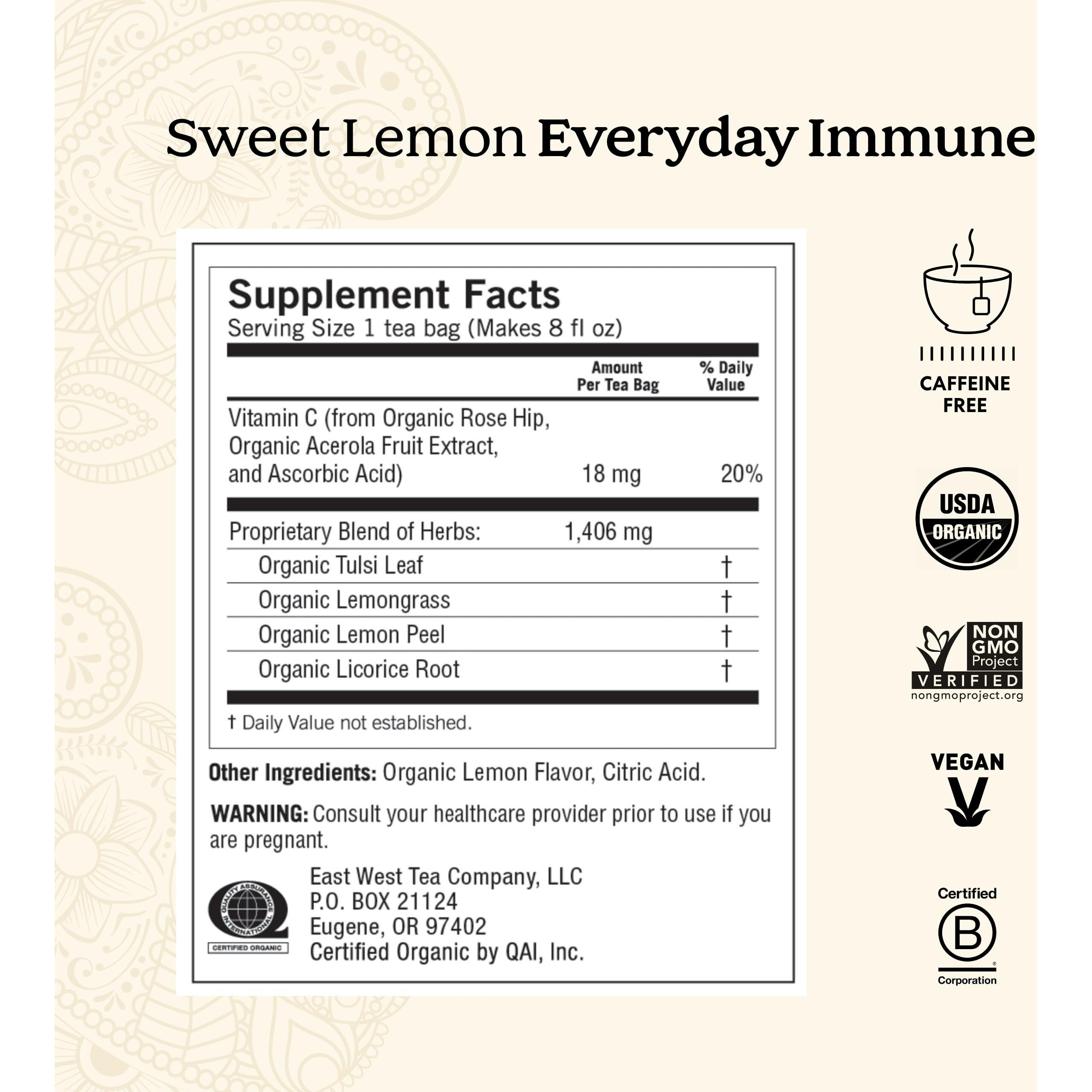 Yogi Tea Immune Support Tea Variety Pack - 16 Tea Bags Per Pack (3 Packs) - Immunity Support Tea Sampler Set - Sweet Lemon Everyday Immune Tea, Honey Chai Turmeric Vitality Tea & More
