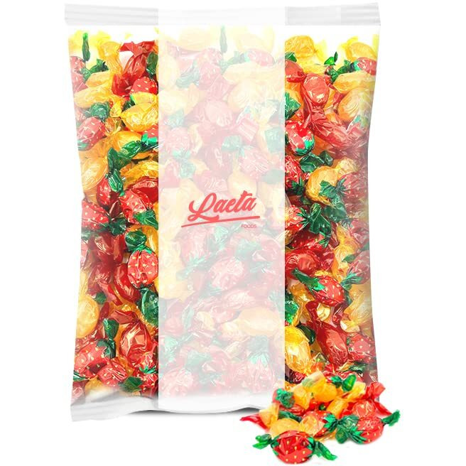 Old Fashioned Hard Candy Assortment, Butterscotch, Cinnamon, Strawberry Bon Bons (1 Pound Bag - Approx. 85 Count)