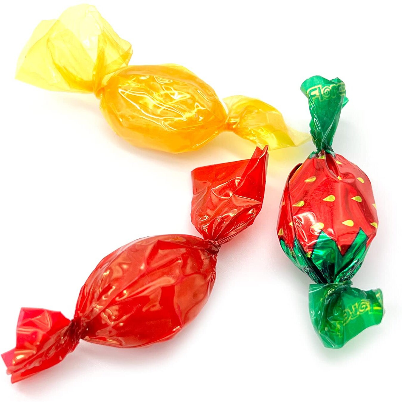 Old Fashioned Hard Candy Assortment, Butterscotch, Cinnamon, Strawberry Bon Bons (1 Pound Bag - Approx. 85 Count)