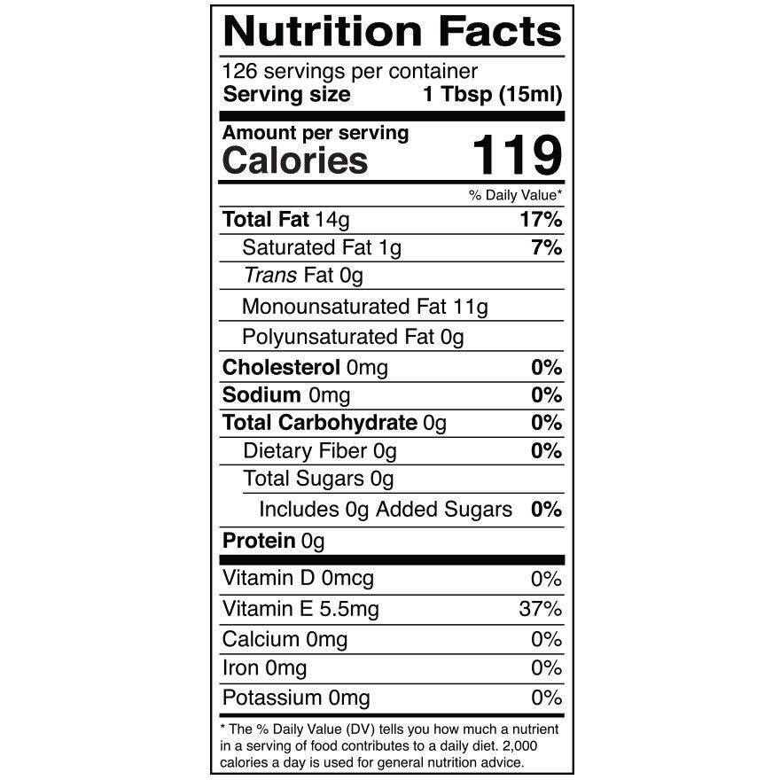 Kevala Organic Sunflower Oil - Cooking Oil, Gluten Free, Hexane Free, Non Gmo, Vegan, Kosher, No Cholesterol, Hair Oil, High In Vitamin E, 64 Oz