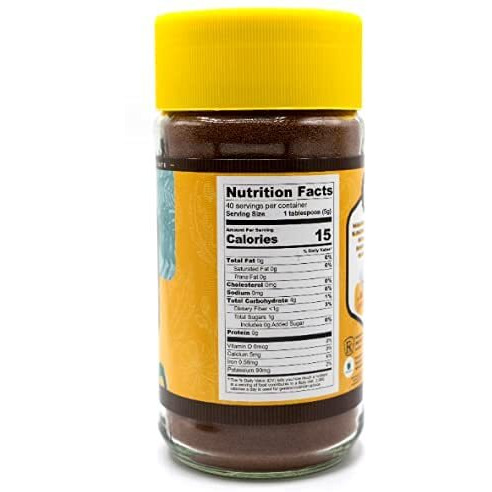 Nukaf By Gourmanity Instant Chicory Coffee Alternative, Brews Like Regular Coffee, All Natural 100% Chicory Root Powder, Great For Your Daily Drink, Rich In Prebiotics, Kosher, 7Oz Jar