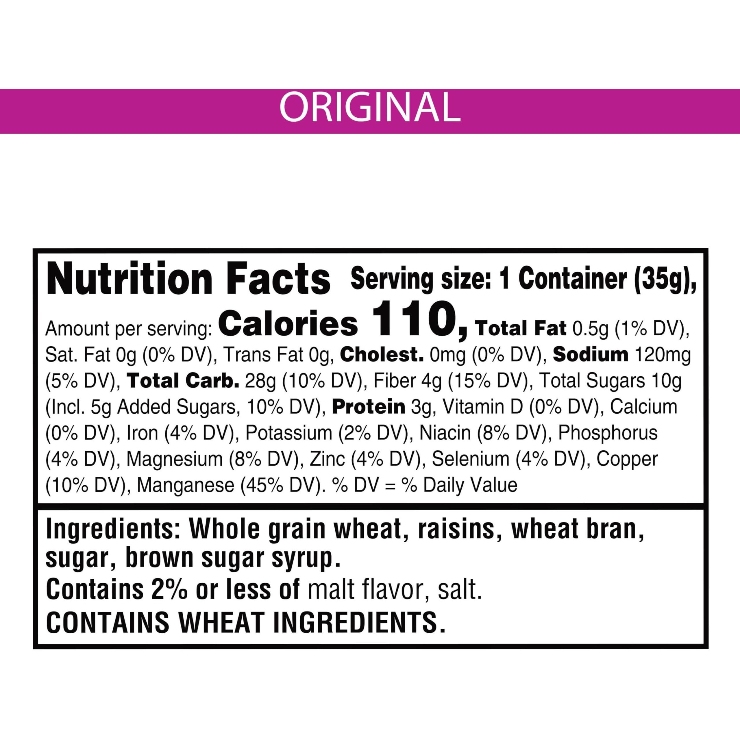 Kellogg's Raisin Bran, Breakfast Cereal, Original, 1.25Oz (96 Count)