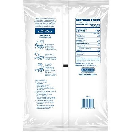 Basic American Foods Santiago Excel Refried Beans, 29.7 Oz (Pack Of 6), Large Size For Food Services And Restaurants, Easy To Prepare, Gluten Free, No Artificial Colors, Flavors, Or Preservatives