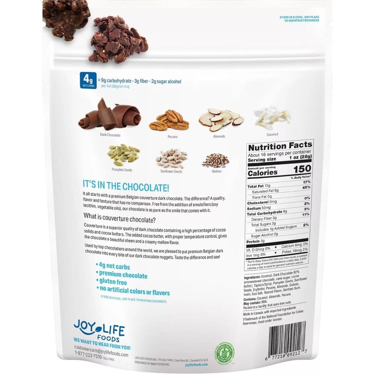 Dark Chocolate Keto Clusters