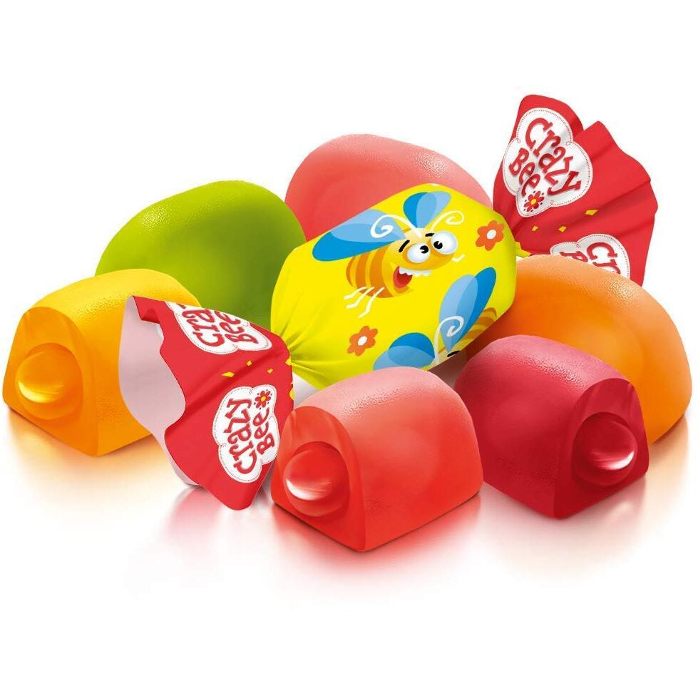 Roshen Crazy Bee Jelly Candy With Fruity Filling, Made With 6 Fruit Juices, Kosher, Halal 2.2Lb/1Kg