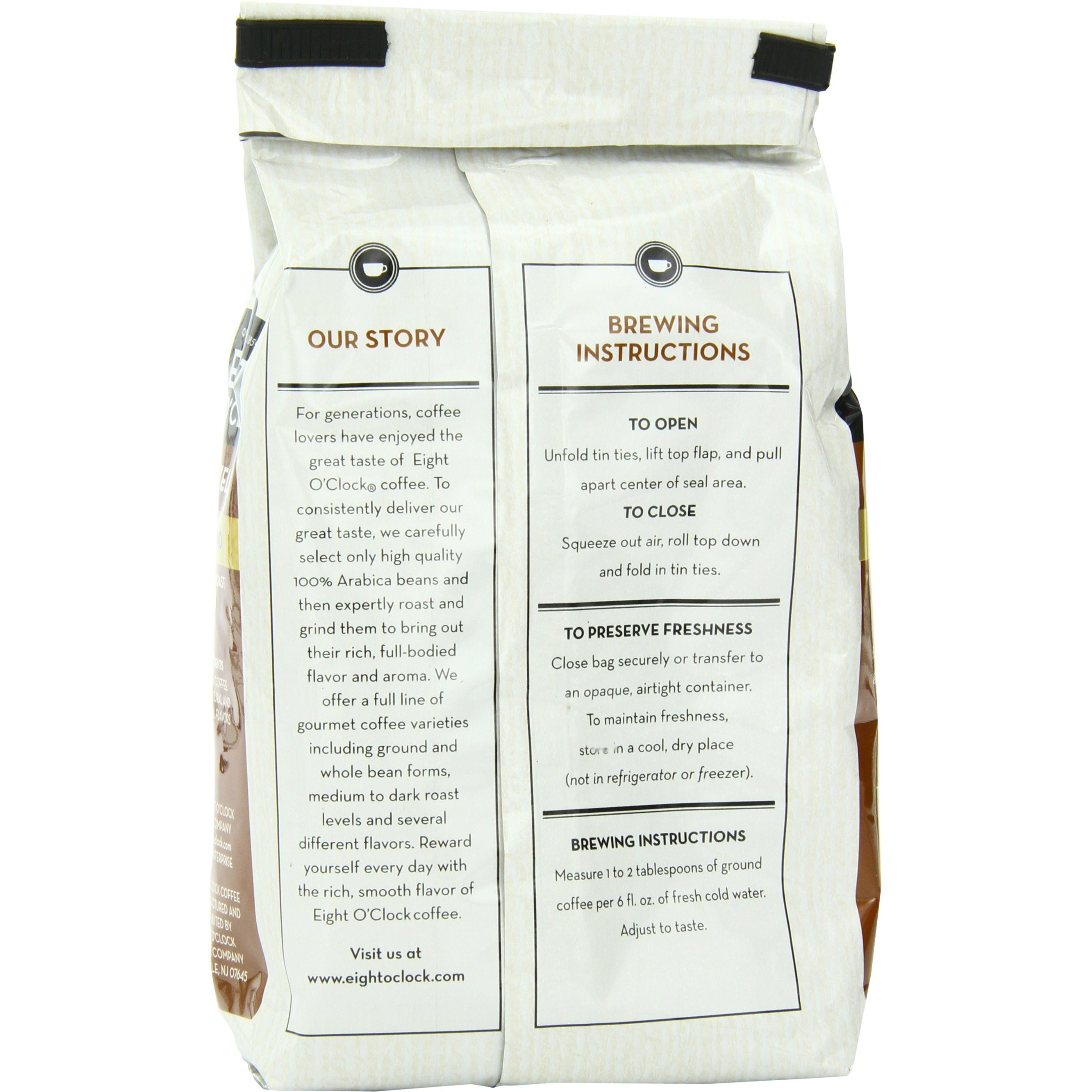 Eight O'Clock Coffee, Hazelnut Ground, 11-Ounce Bags (Pack Of 4)