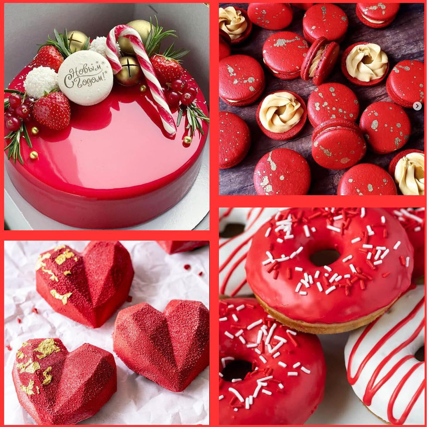 Oil Based Food Coloring For Chocolate, 20Ml Edible Red Oil Based Food Coloring Gel For Cake Decorating, Sugar, Candy Melts, Baking, Cookies, Icing Frosting, Meringues, Cream- 0.7 Fl. Oz(Red)