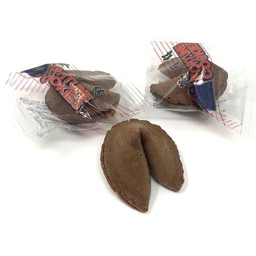 Shop&Save Individually Fresh Crispy Wrapped Fortune Cookies Perfect For Snacks, Lunch, Picnic, Birthdays, Graduation, Parties (Chocolate), 100 Count (Pack Of 1)