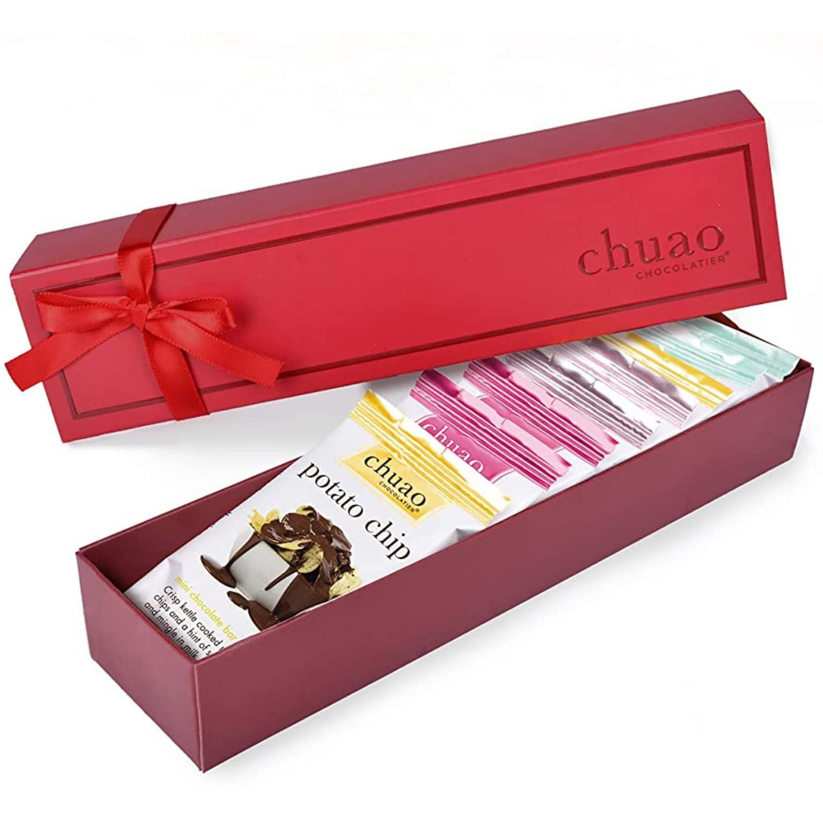 Chuao Chocolatier Chocolate Mini Gift Box | Gourmet Chocolate Assorted Bars European No Preservatives | For Gift Baskets, Christmas, Valentines Day, Gifts For Women, Men, Birthday, Thank You, Care Package (Milk Chocolate, 8 Bars)