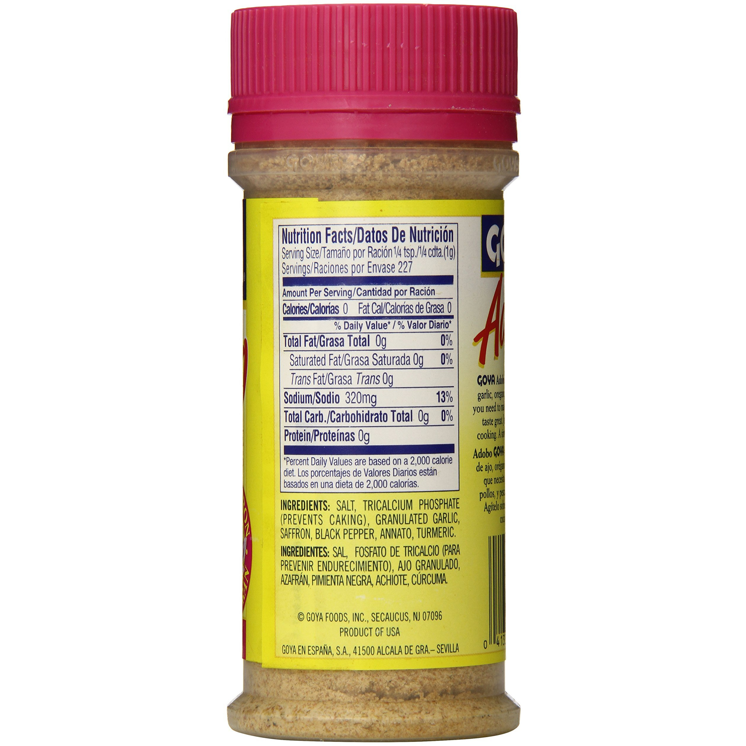 Goya Adobo With Saffron, 8 Ounce