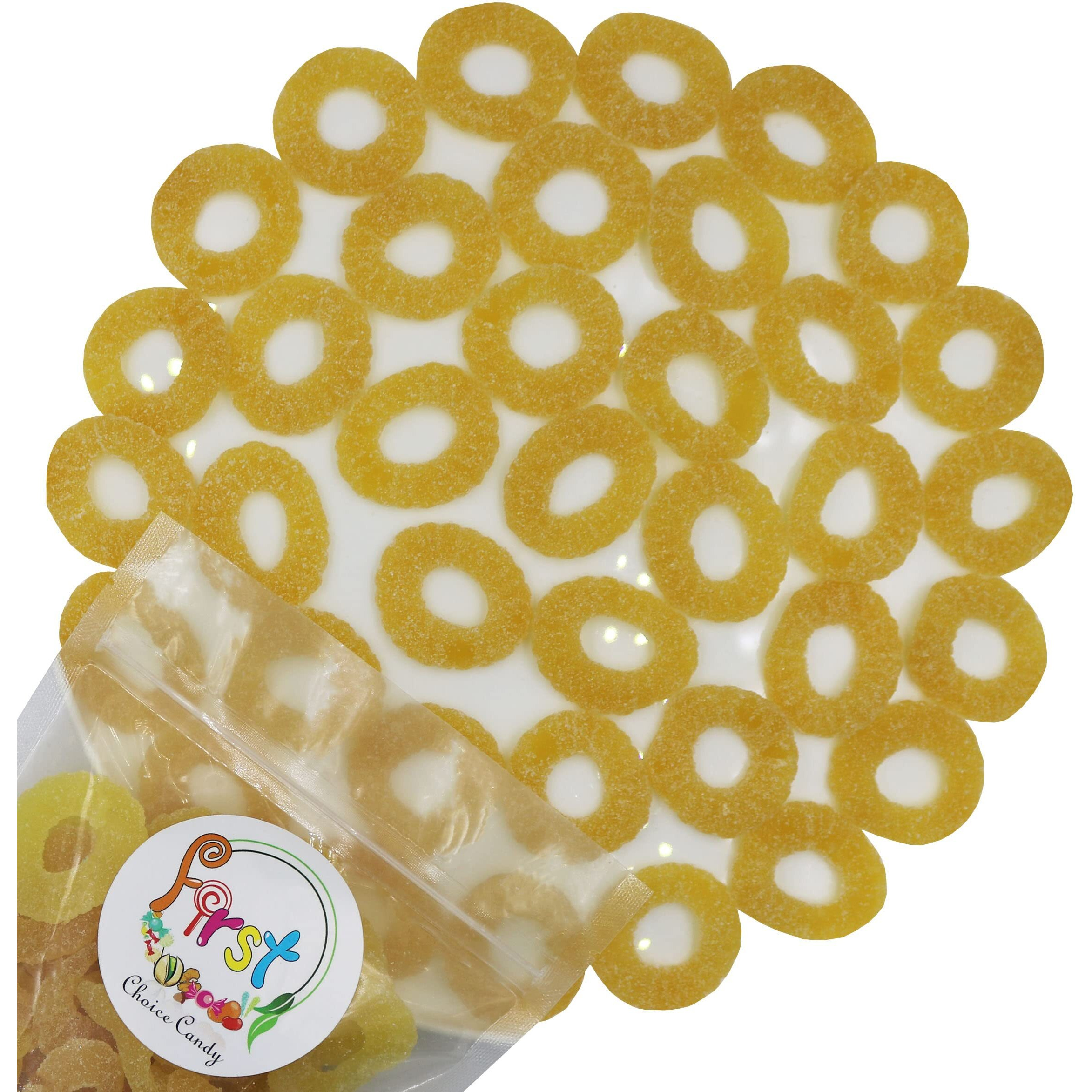Firstchoicecandy Gummy Fruit Candy (Pineapple Rings, 2 Pound (Pack Of 1))