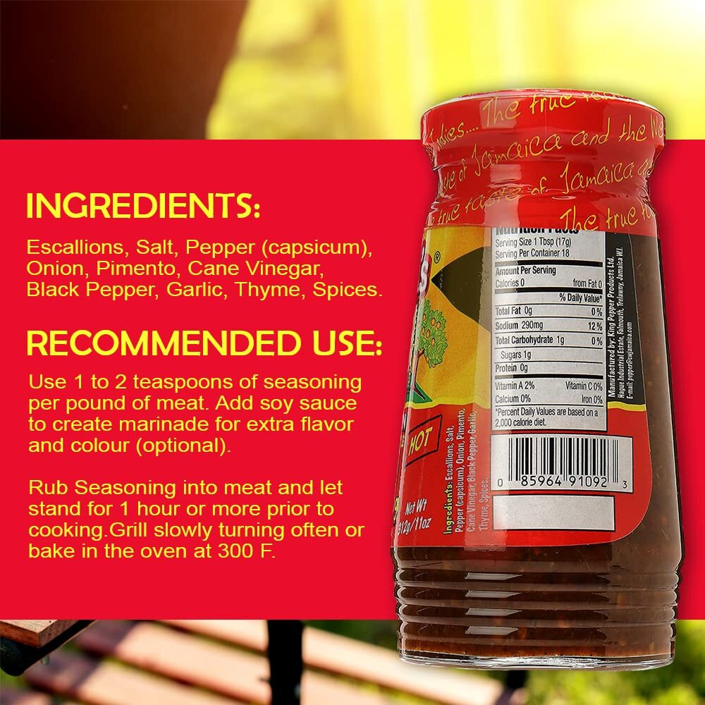 Eaton's Authentic Jamaican Jerk Seasoning - Easy To Use, Spicy, And Flavorful Caribbean Jerk Seasoning, Perfect As Meat Or Bbq Rubs, Grilled Chicken Seasoning Or Marinade (Boston Bay, 11 Oz)