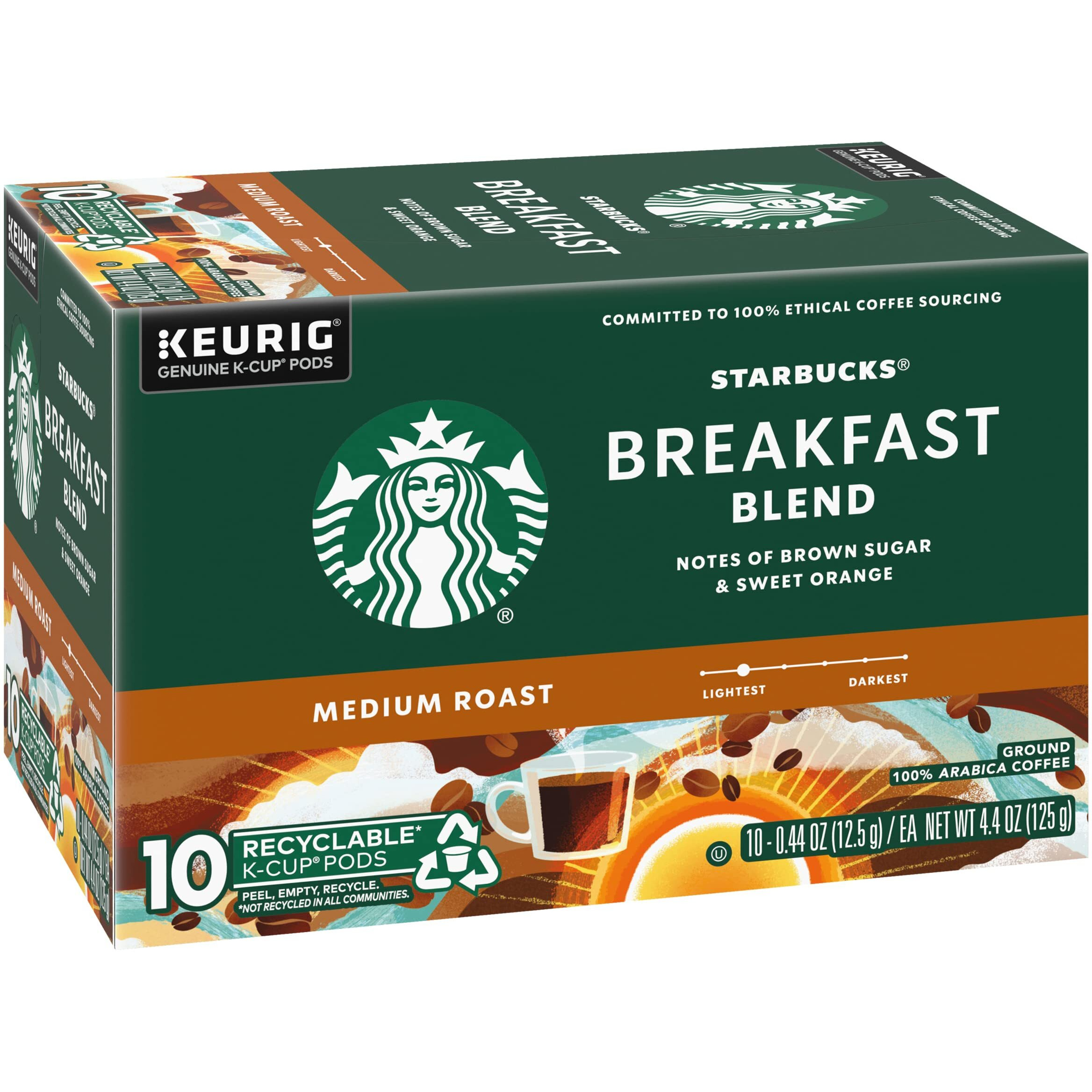 Starbucks Breakfast Blend K-Cup, 10 Ct