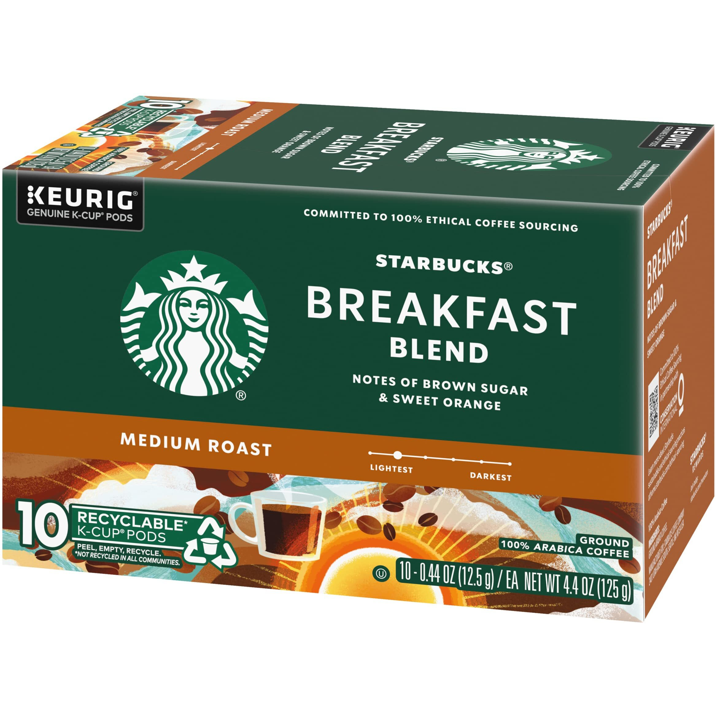 Starbucks Breakfast Blend K-Cup, 10 Ct