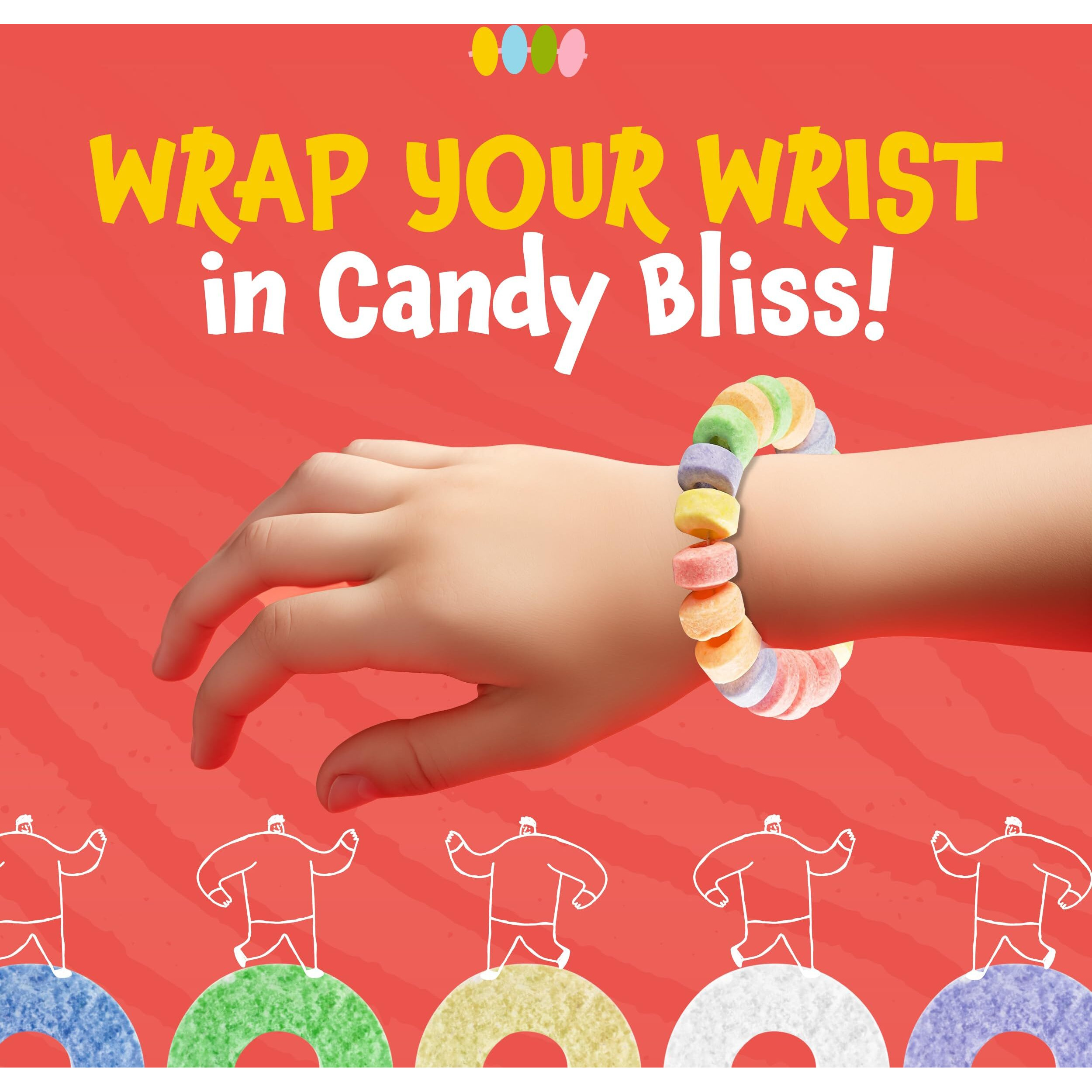 Funtasty Candy Bracelets - Party Favors - Fruit Flavors, Individually Wrapped, Stretchable, 21-Ounce Bag (40 Count)