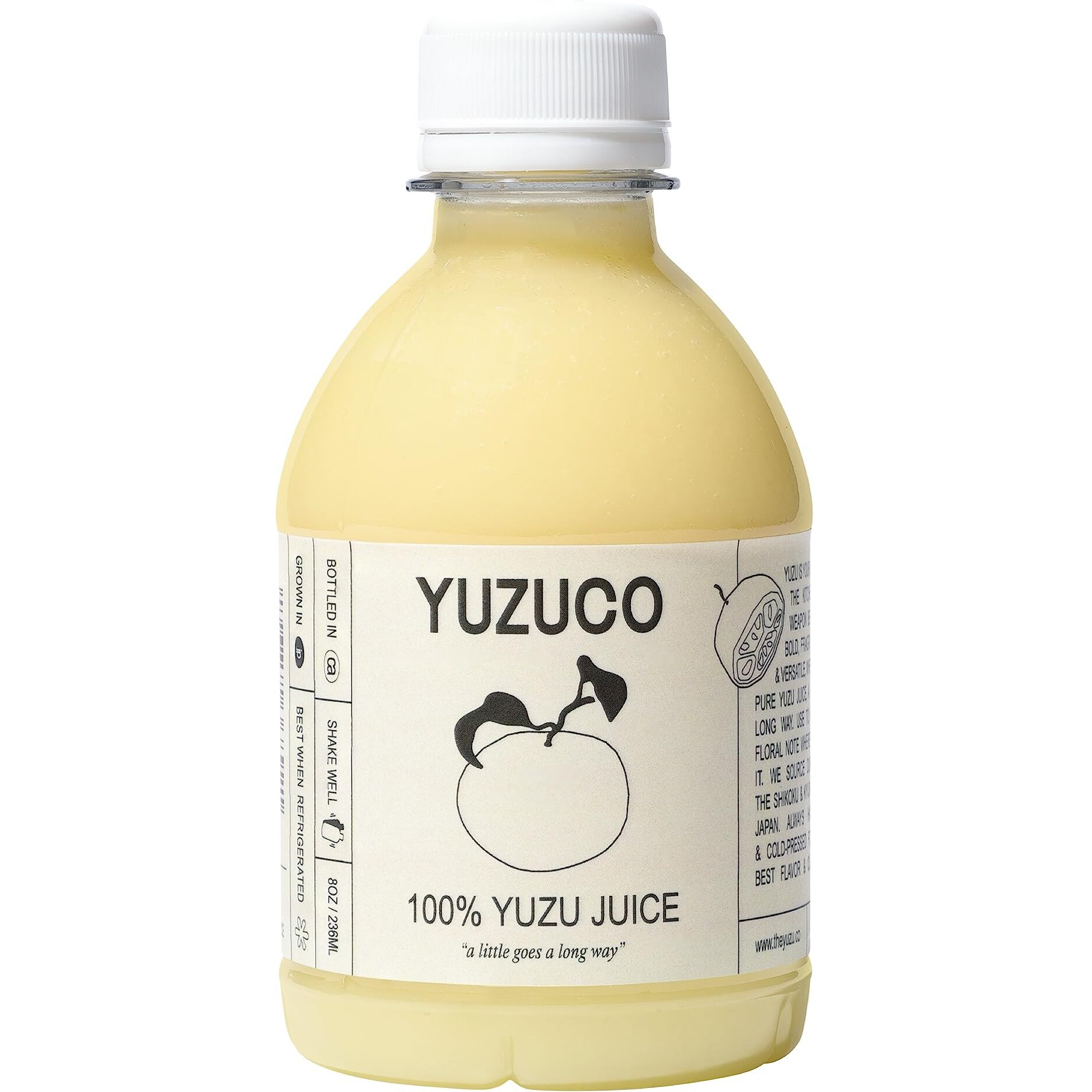 Yuzuco - 100% Cold-Pressed Juice - 8Oz Premium Yuzu Juice From Japan - Bottled In California