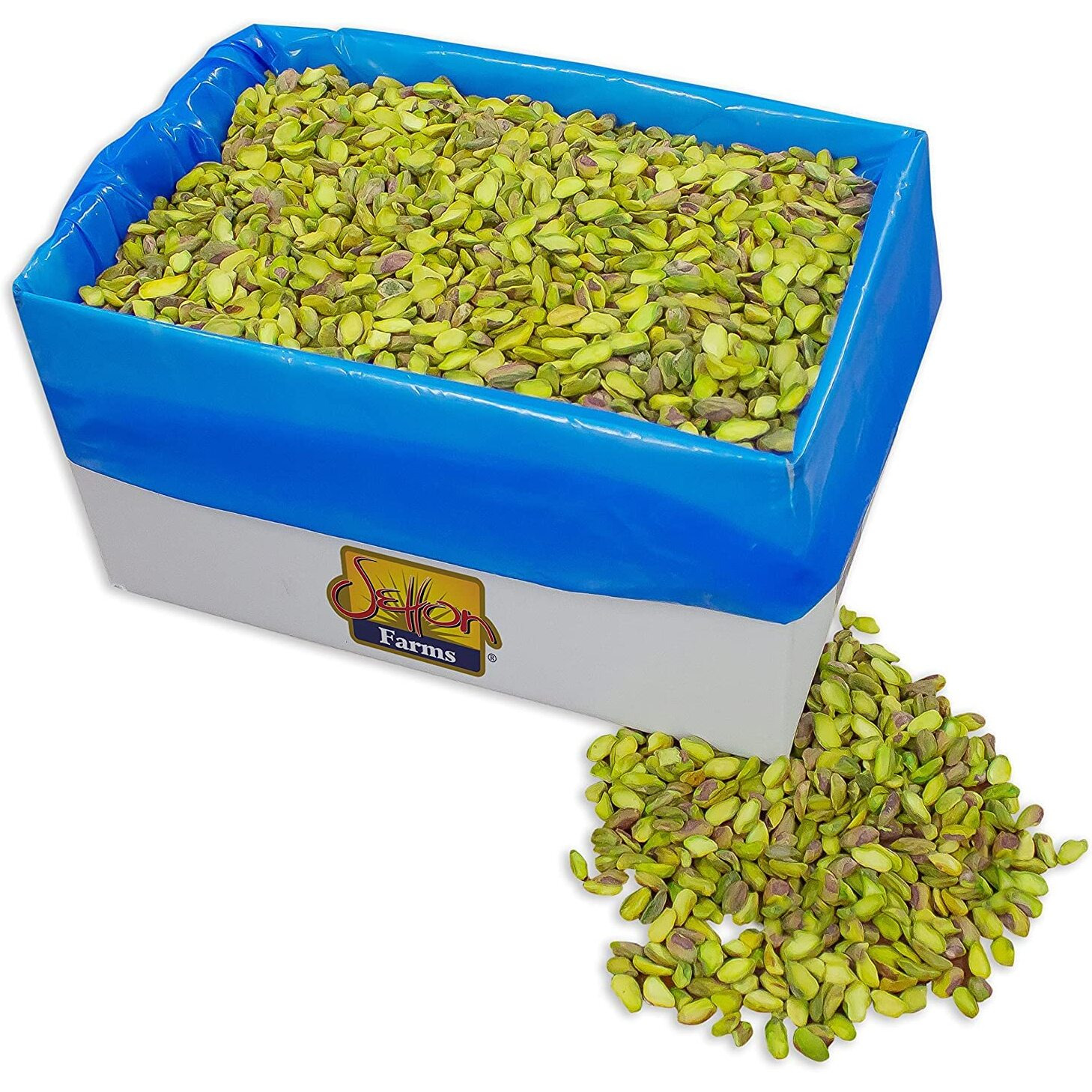 Setton Farms Premium California Raw Pistachio Halves, Bulk Pistachio Split Kernels, Bulk Raw Pistachio Pieces, 5Lb Bulk Case, Chopped Pistachios For Baking And Cooking (Perfect For Making Dubai Chocolate)