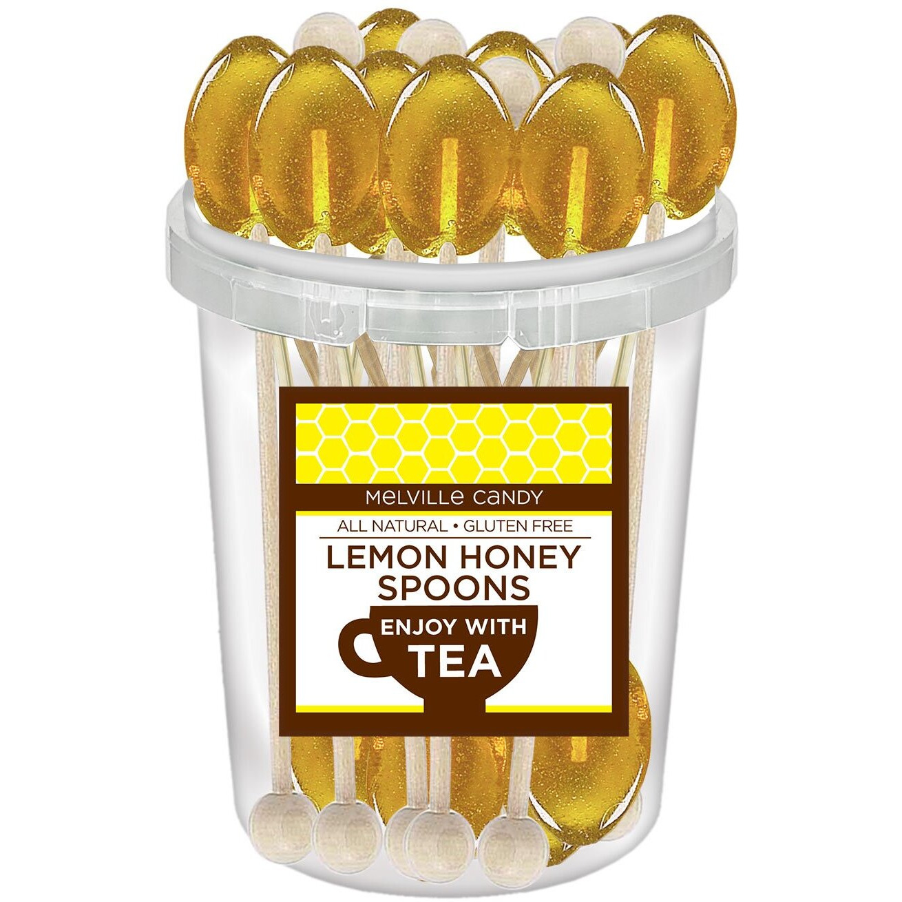 Lemon Honey Spoon Contains Real Honey (30 Count)