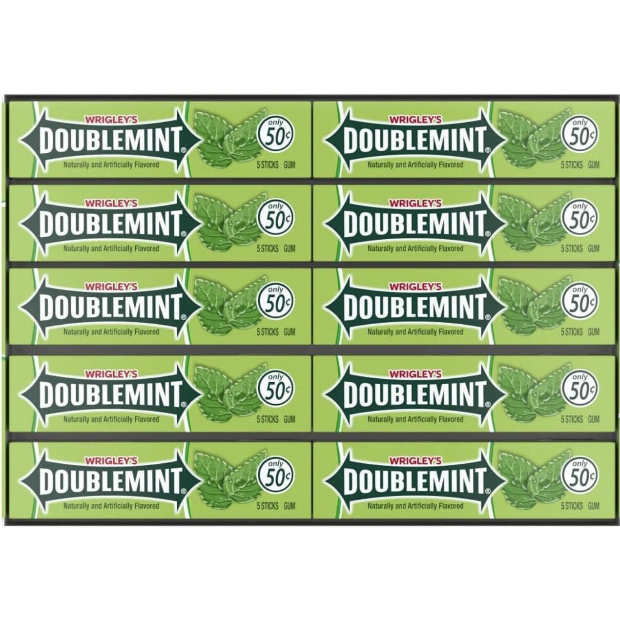 Wrigley Doublemint 5 Stick Gum (40 Packs)