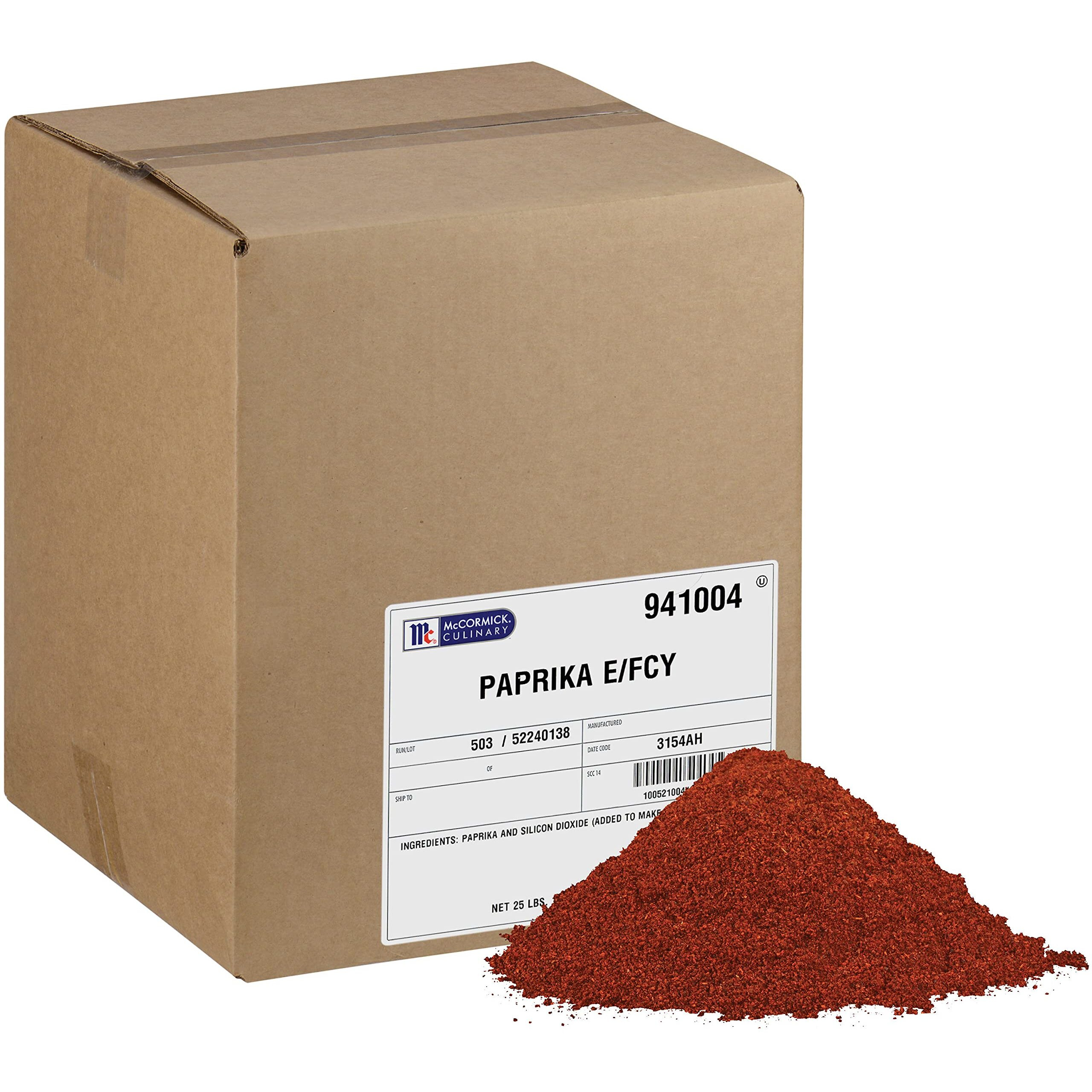 Mccormick Culinary Extra Fancy Paprika, 25 Lb - One 25 Pound Container Of Sweet Paprika Seasoning For Restaurant Use, Best As A Garnish Or Rub