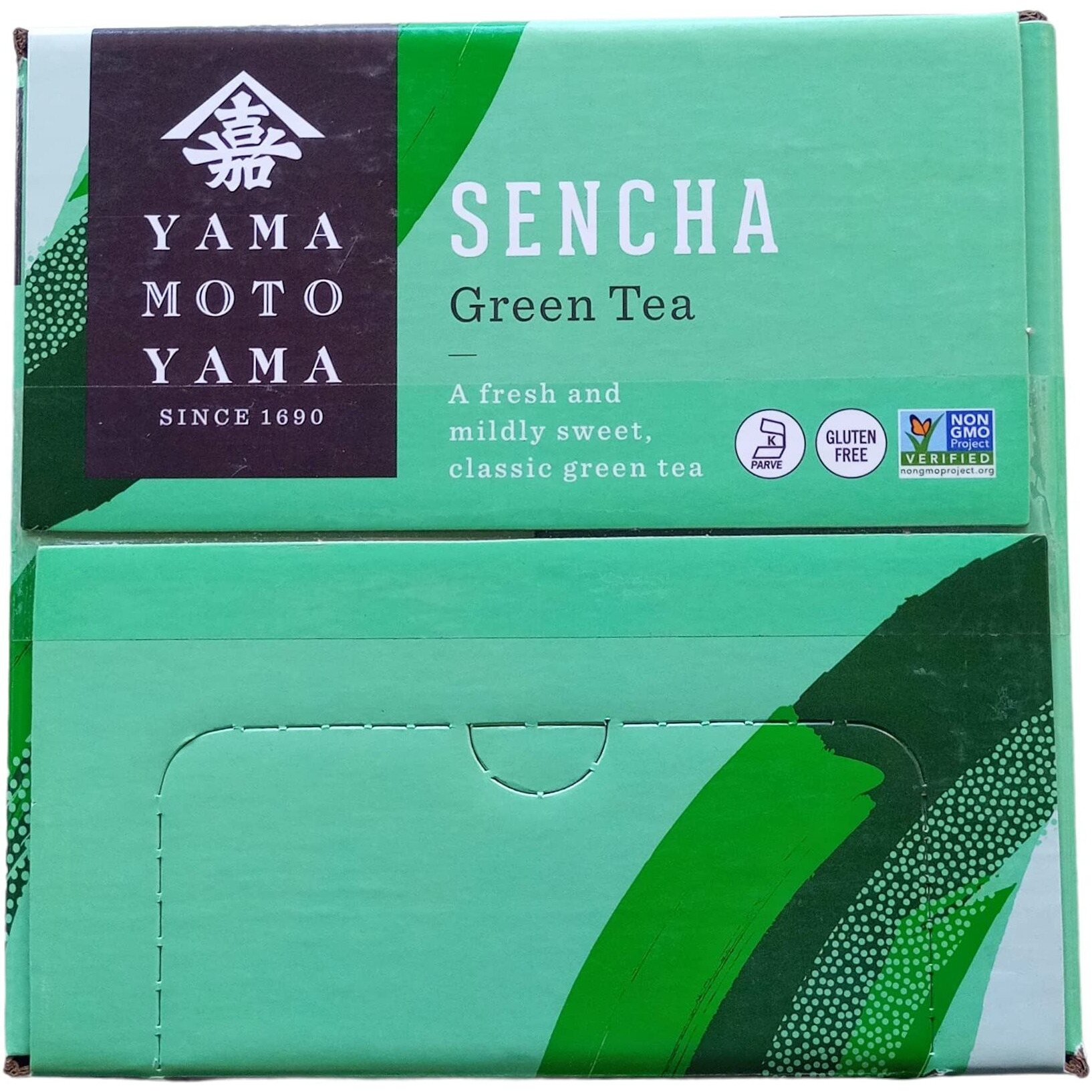 Yamamotoyama Sencha Green Tea Bags, Value Pack, 90 Tea Bag Count, Caffeinated