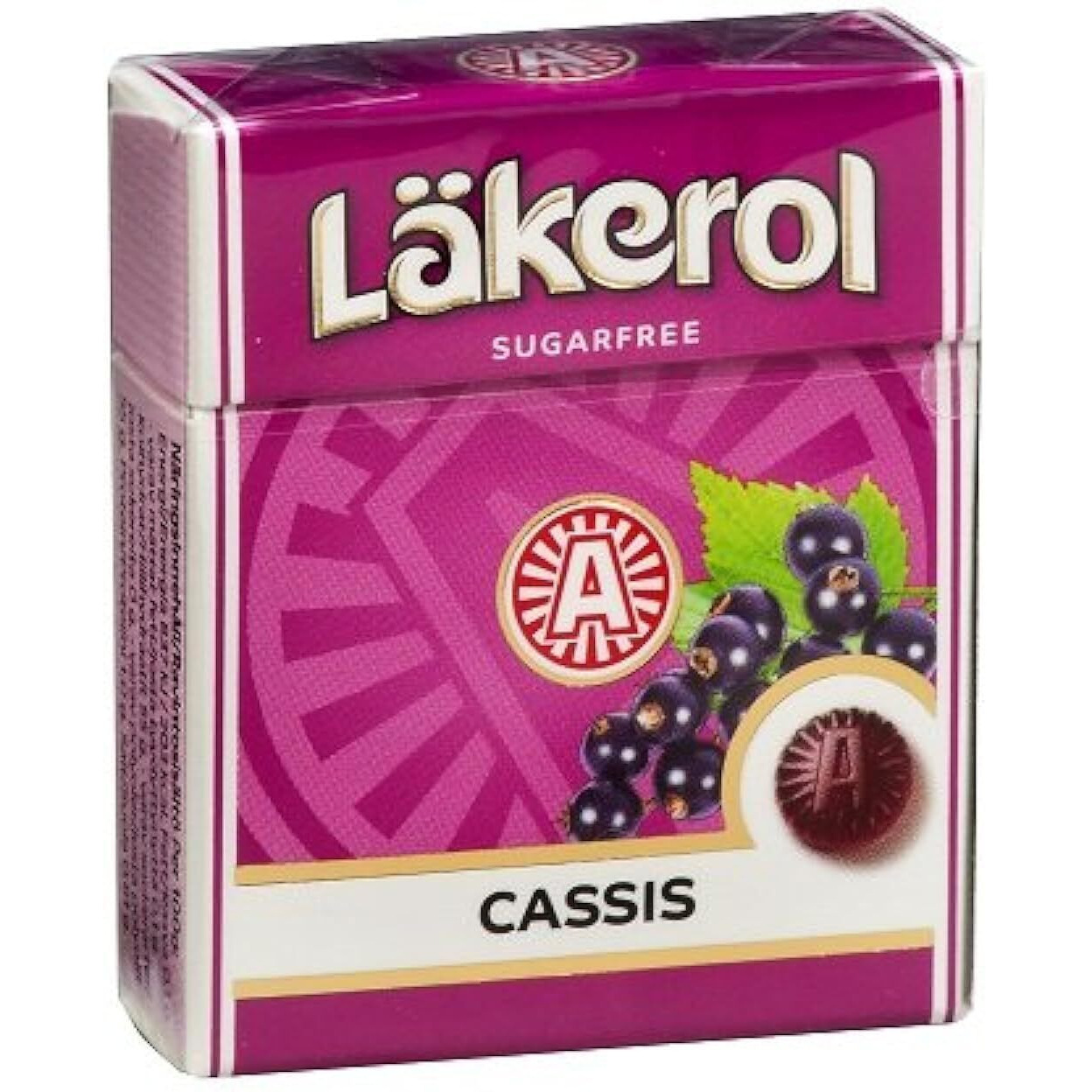 Lakerol Cassis (Black Currant) Sugar Free Pastilles, .8 Ounce (Pack Of 24)