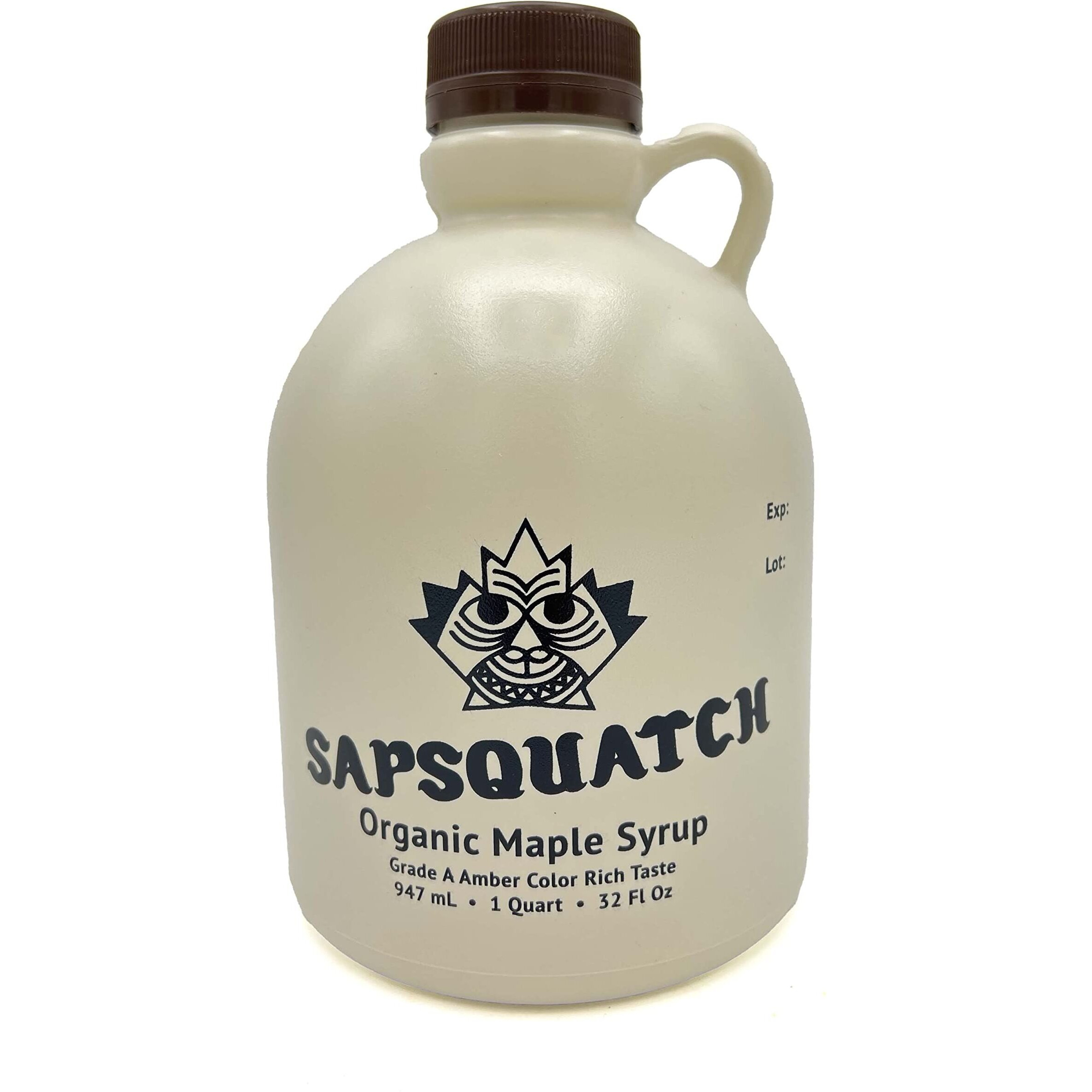 Sapsquatch Organic Maple Syrup - Quart - Grade-A Amber Rich