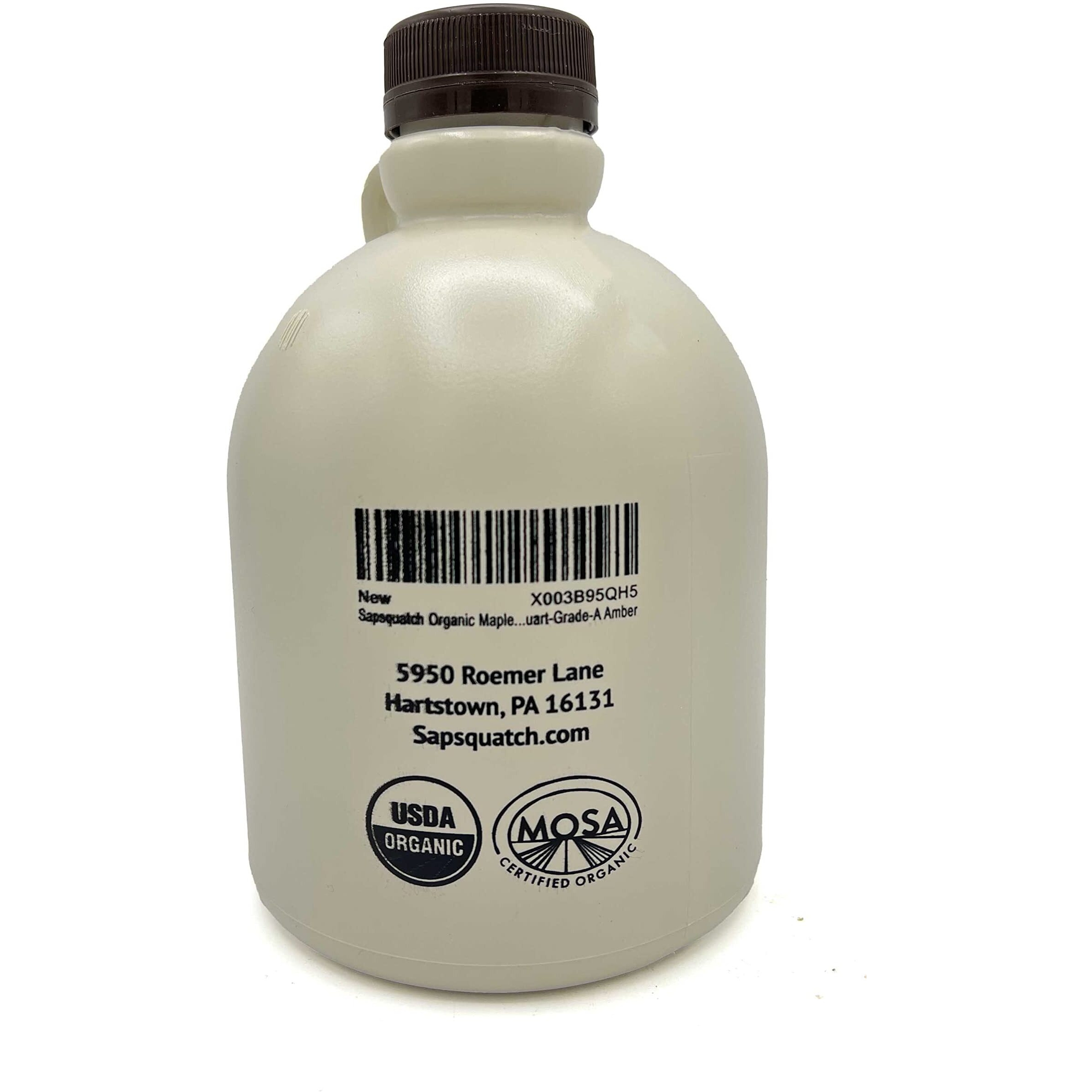 Sapsquatch Organic Maple Syrup - Quart - Grade-A Amber Rich