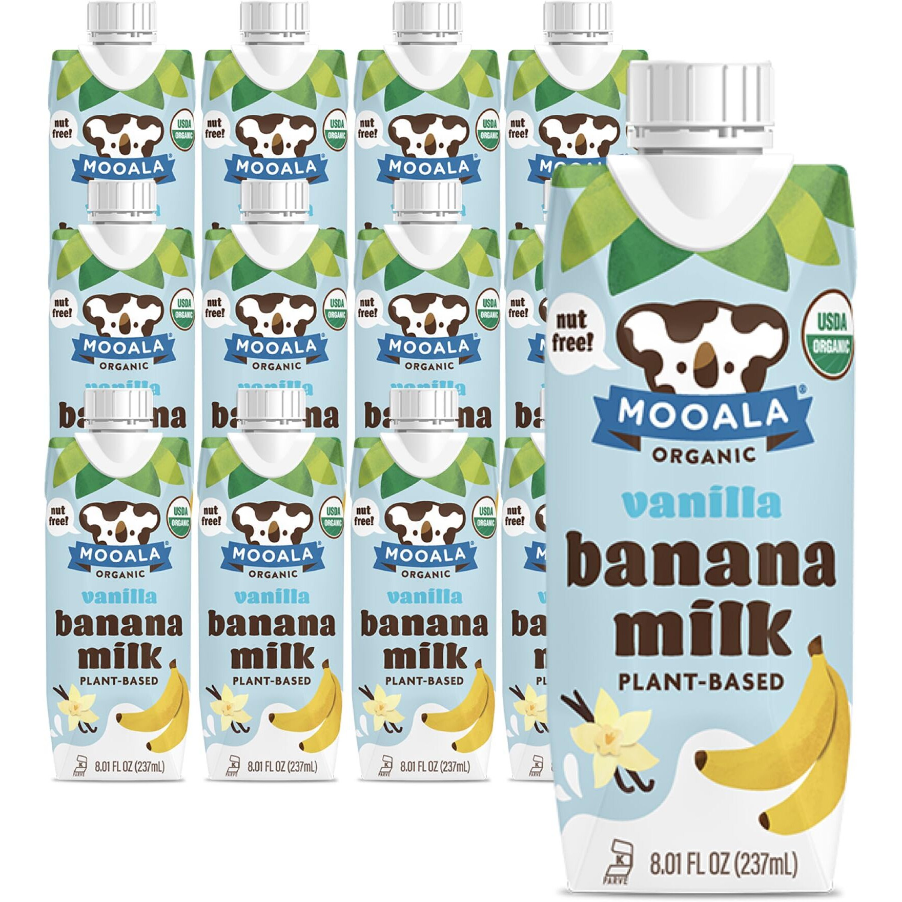 Mooala Vanilla Bananamilk Organic Shelf Stable 237 Ml Case 12
