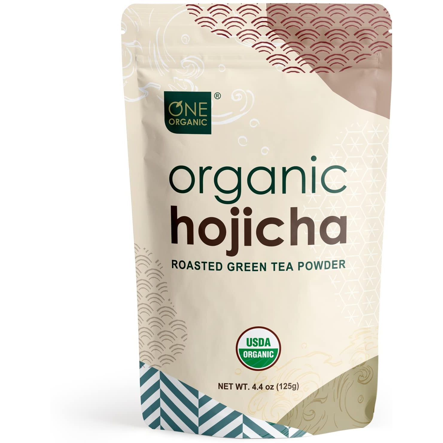 One Organic Hojicha Roasted Green Tea Powder 4.4 Oz (125G)