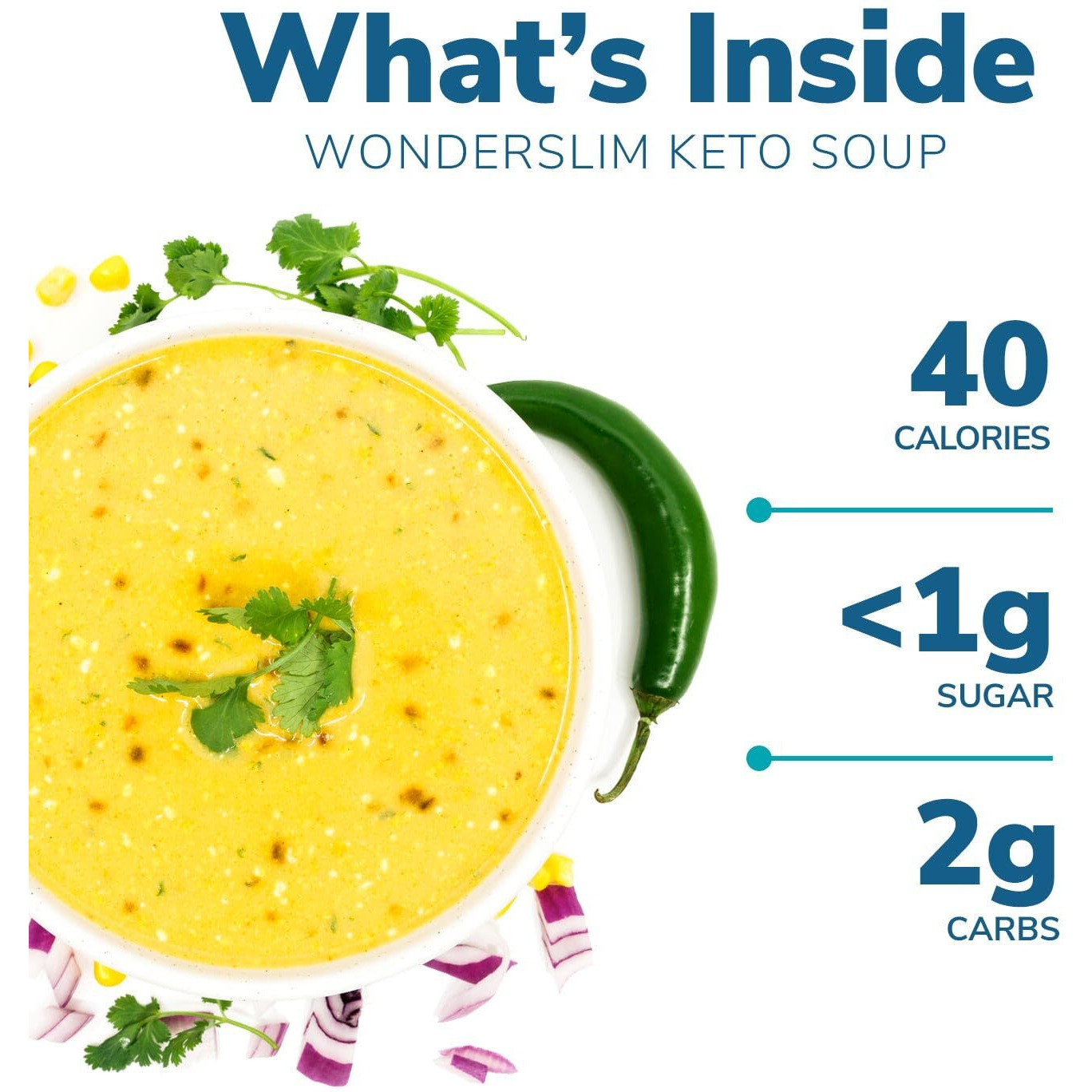 Wonderslim Keto Soup With C8 Mct Oil, Tortilla, Low Carb, Low Fat, Low Sugar (7Ct)