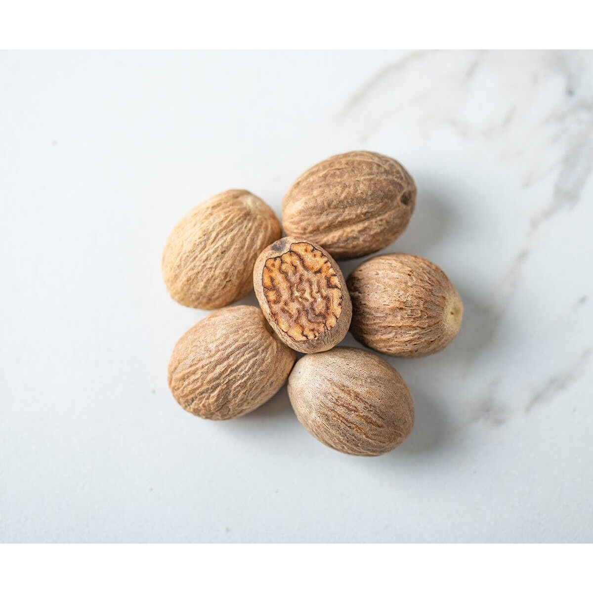 Savory Spice Whole Nutmeg - Fresh Whole Nutmeg From Grenada For Baking, Breads, Pies, Pastries, B  Chamel & Stews (5-Count)