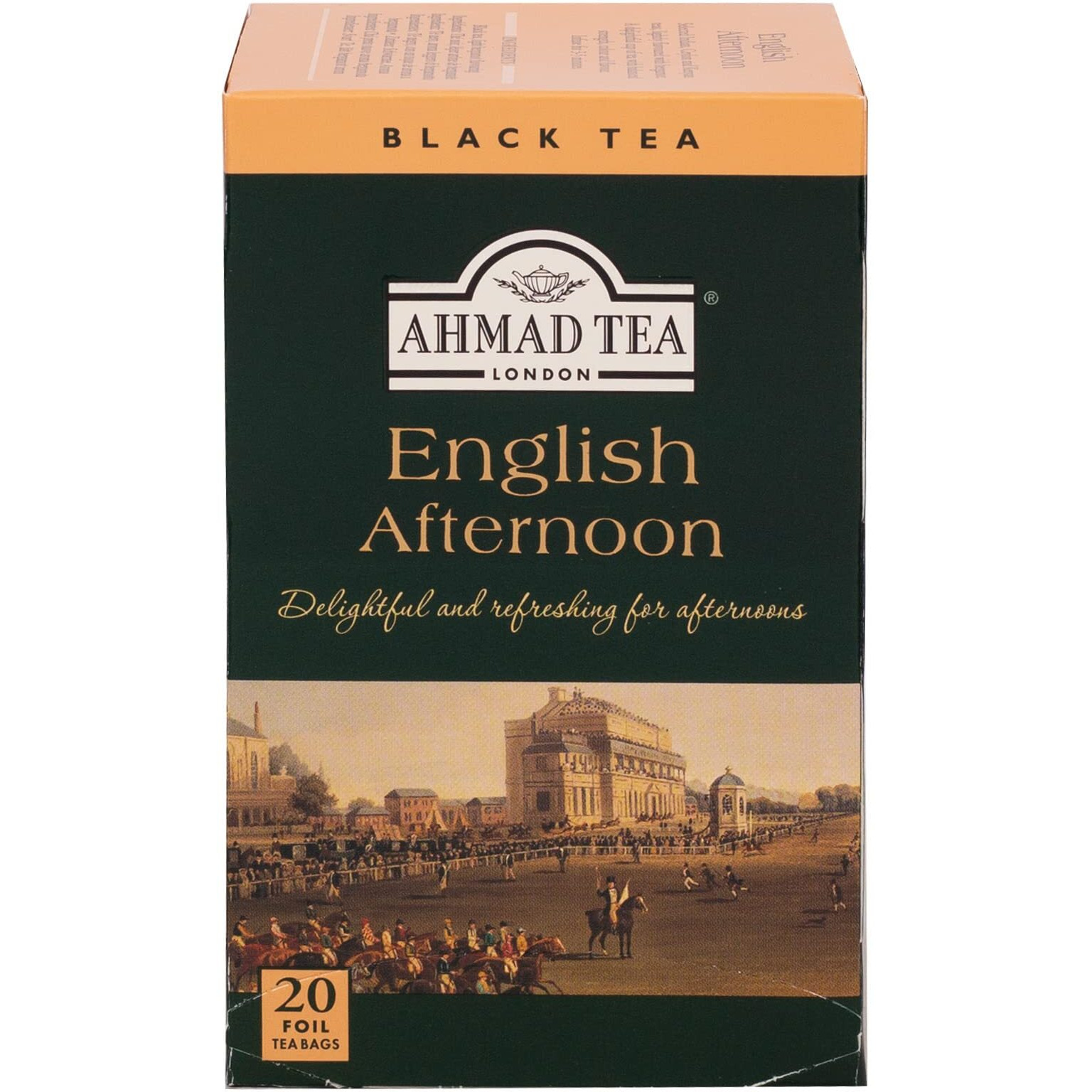Ahmad Tea Black Tea, English Afternoon Teabags, 20 Ct (Pack Of 6) - Caffeinated & Sugar-Free