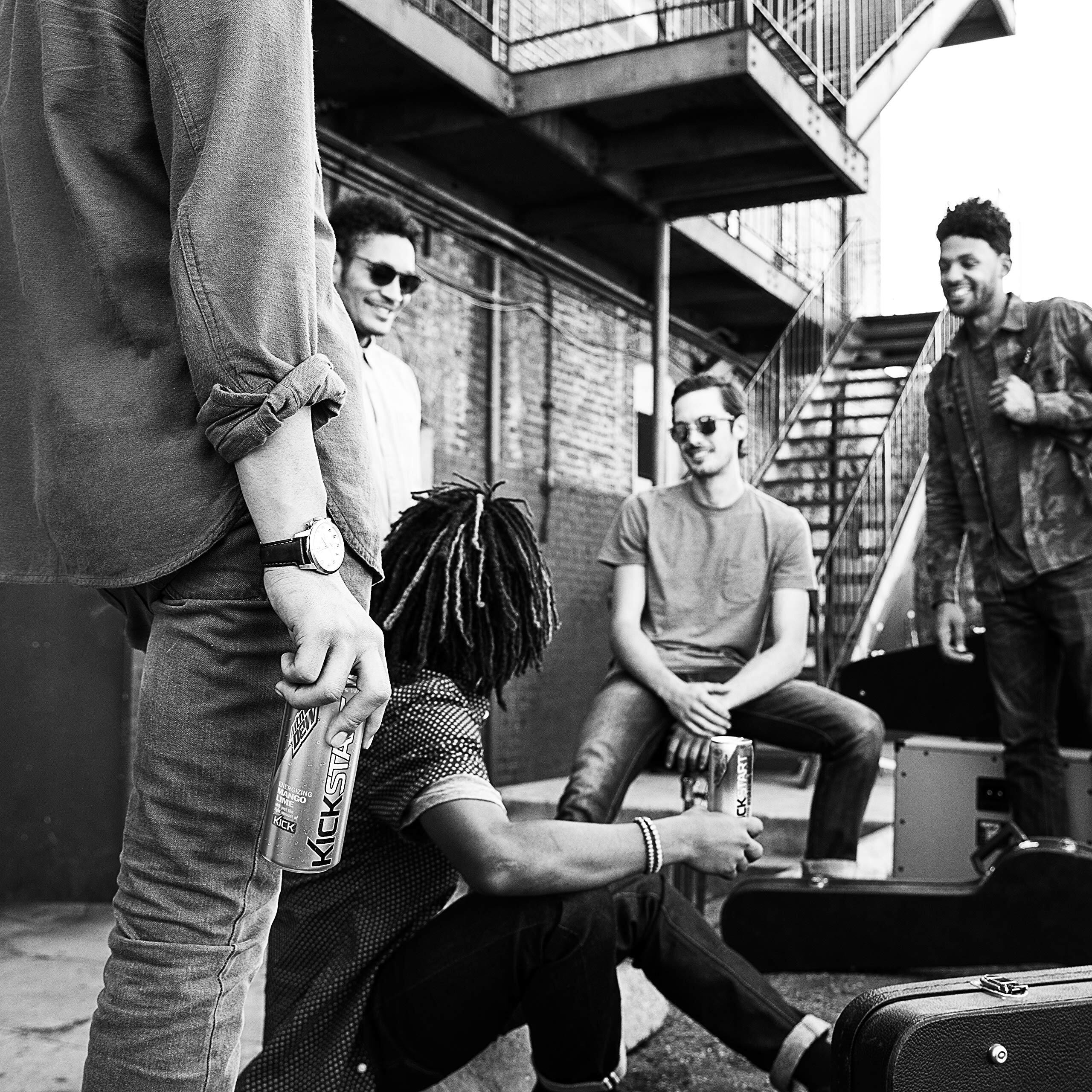 Mountain Dew Kickstart, Black Cherry, 92Mg Caffeine, Vitamins B & C, 80 Calories, 5% Juice, 16 Fl Oz (12 Count)