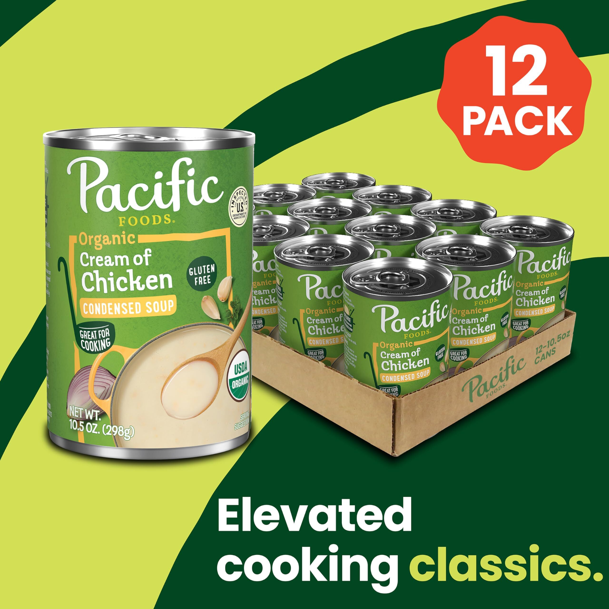 Pacific Foods Organic Cream Of Chicken Soup, 10.5 Oz Can (Case Of 12)