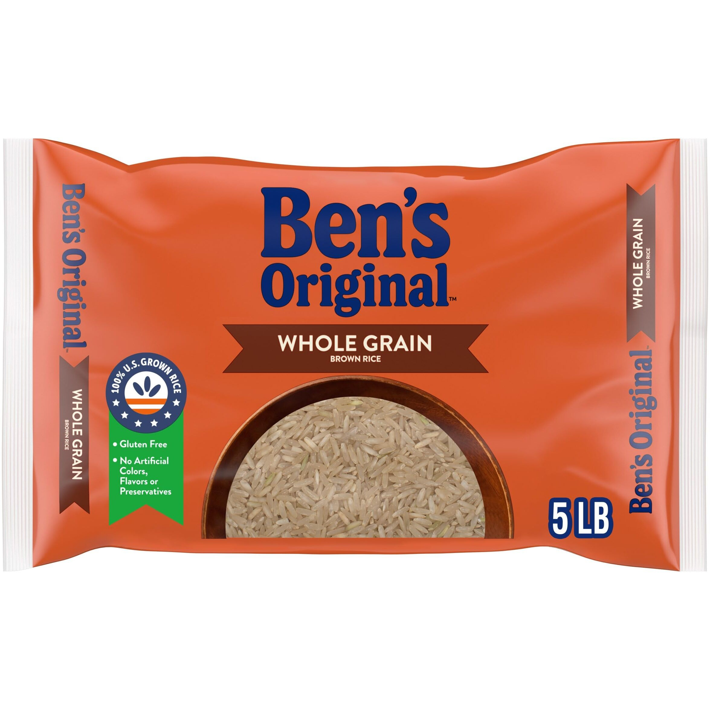 Ben's Original Whole Grain Brown Rice, 5 Lb Bag