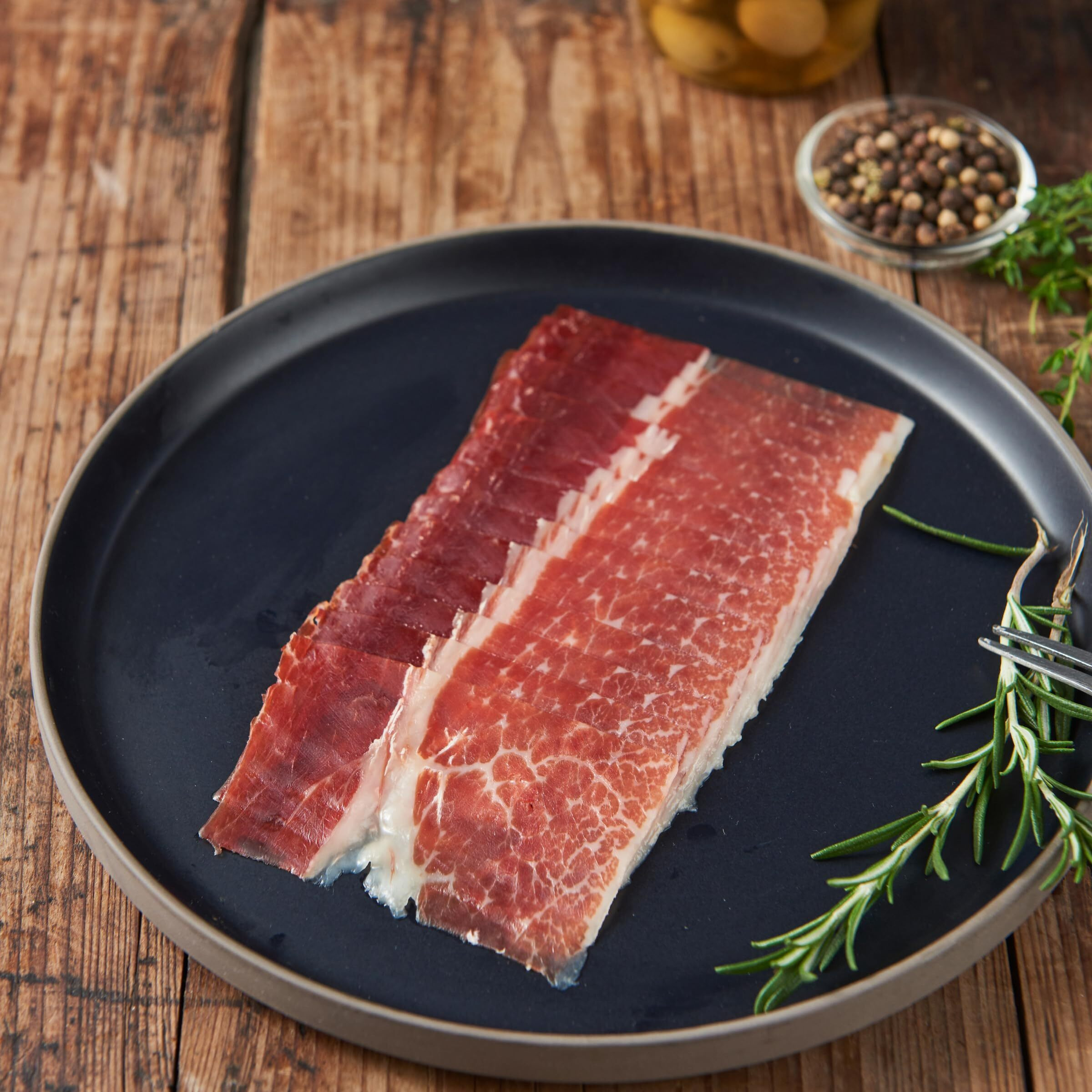 Iberico De Bellota Ham Sliced By Hand (2 Oz). Gluten Free By Fermin