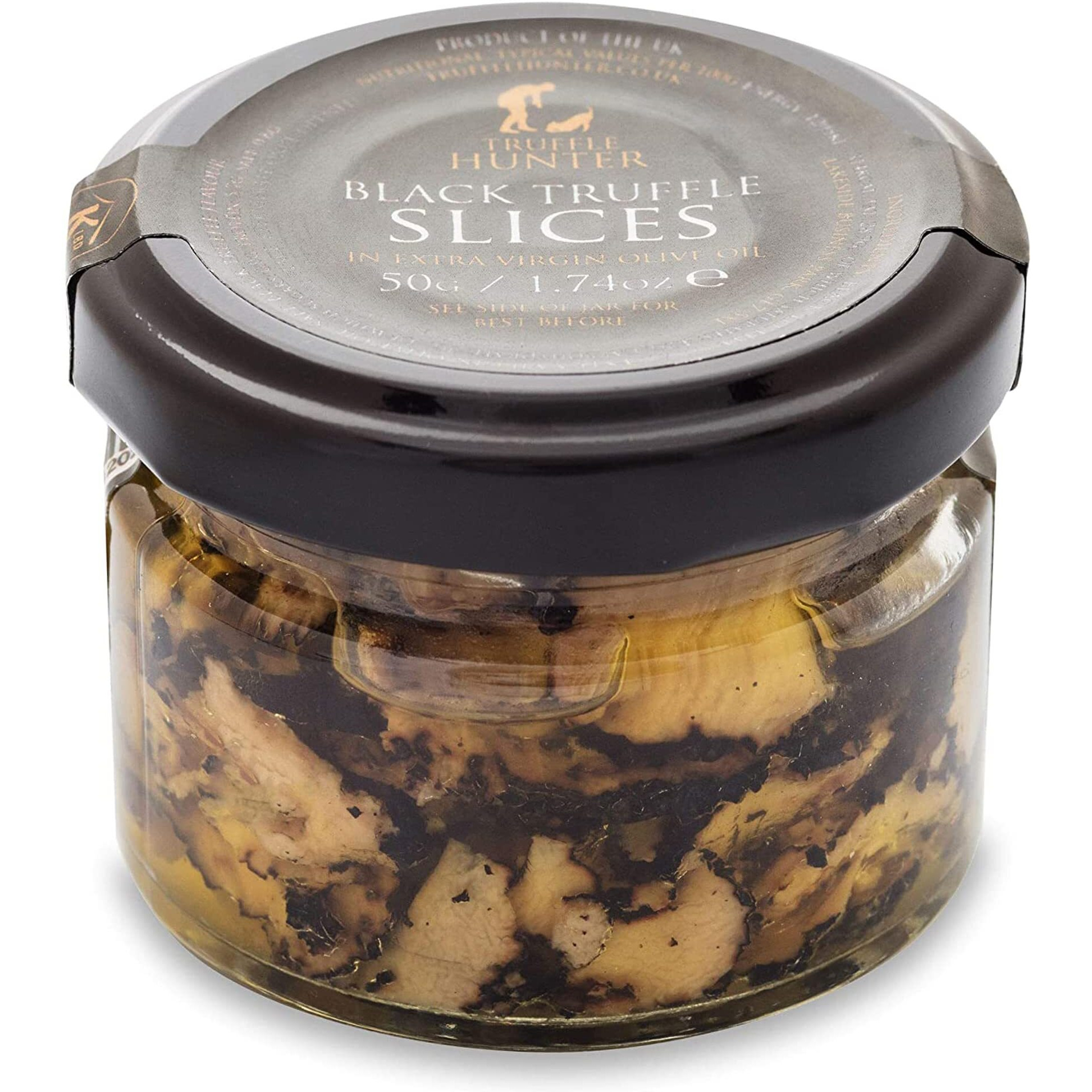 Trufflehunter - Black Truffle Slices - Preserved Truffles In Extra Virgin Olive Oil - 1.74 Oz