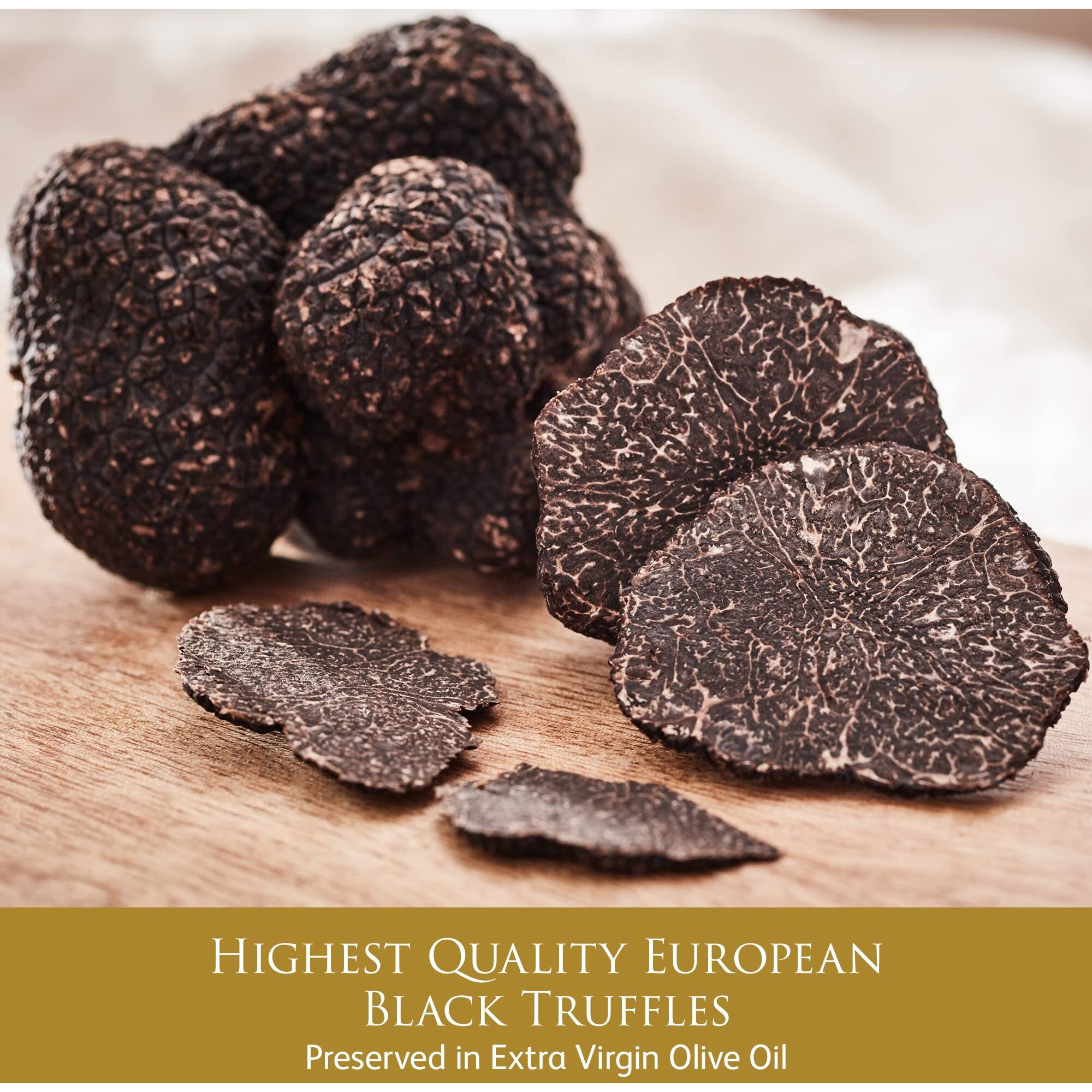 Trufflehunter - Black Truffle Slices - Preserved Truffles In Extra Virgin Olive Oil - 1.74 Oz