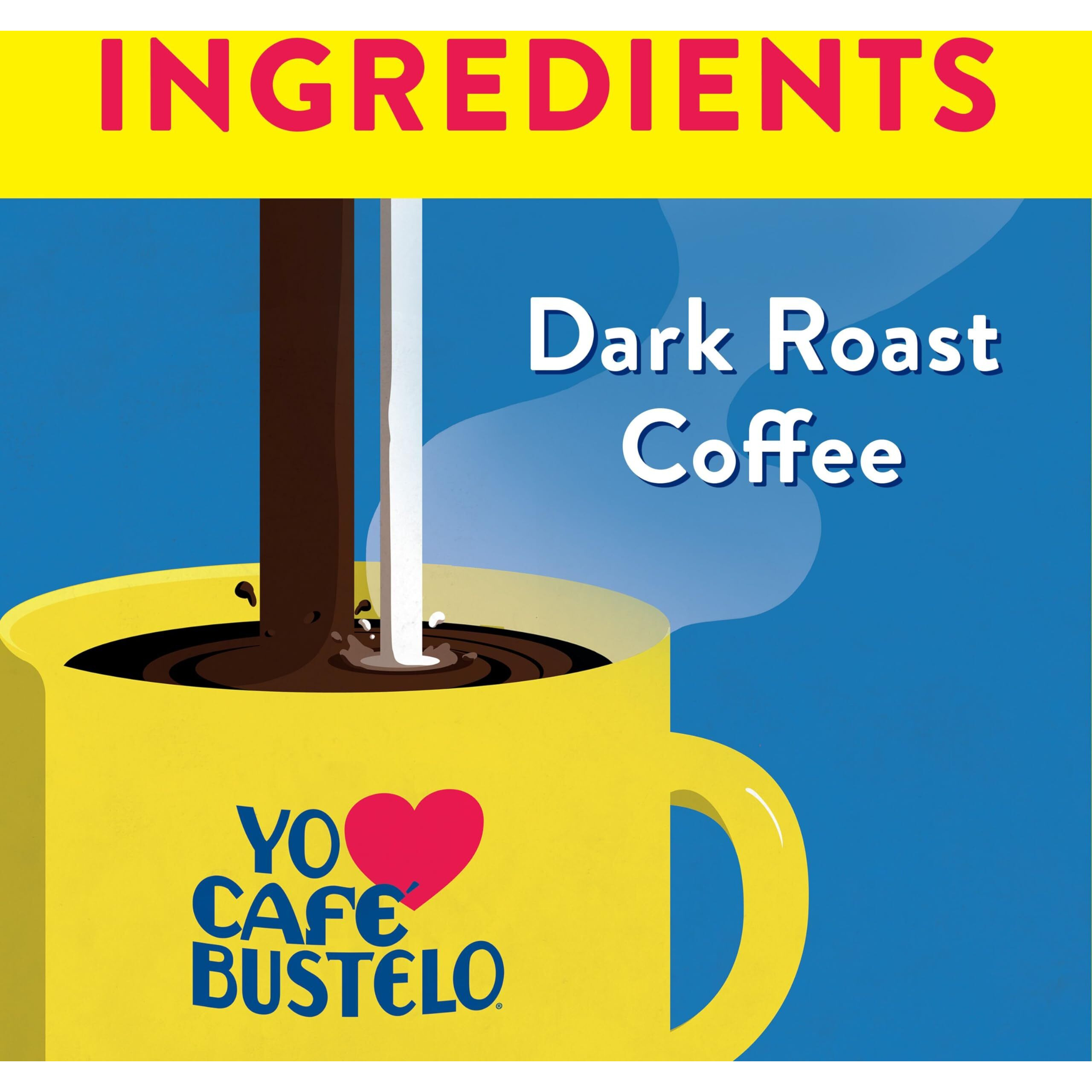 Caf   Bustelo Espresso Style Dark Roast Instant Coffee, 7.05 Ounces