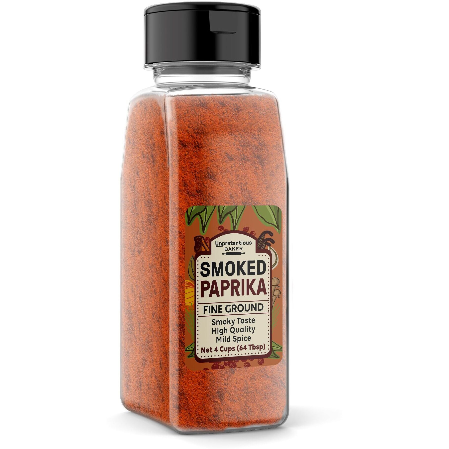 Unpretentious Smoked Paprika, 1 Lb, Ground Spice Made From Dried Red Chile Peppers, Strong & Smoked Flavor