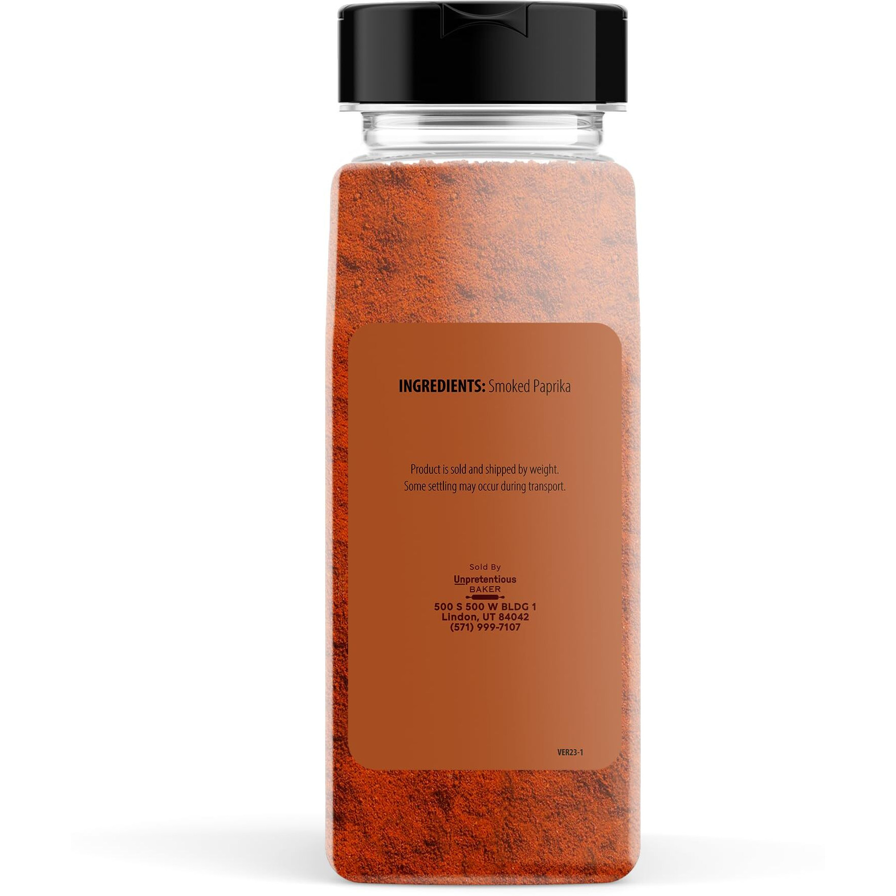 Unpretentious Smoked Paprika, 1 Lb, Ground Spice Made From Dried Red Chile Peppers, Strong & Smoked Flavor
