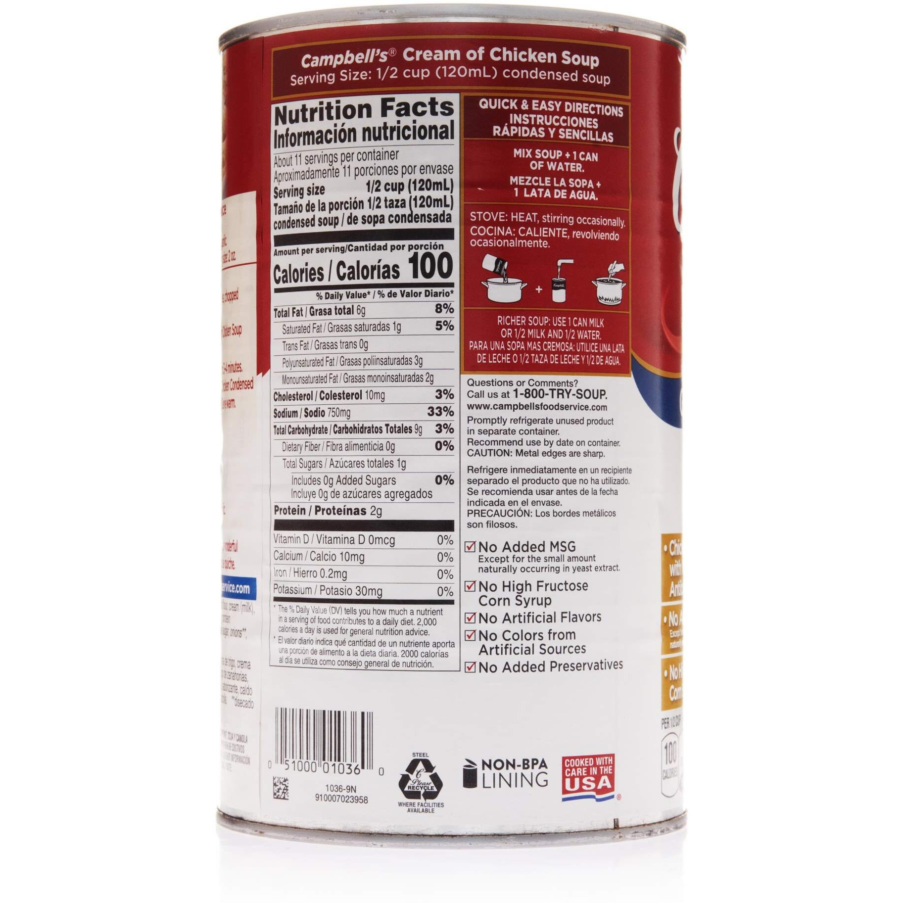 Campbell's Classic Condensed Cream Of Soup, Chicken, 50 Ounce (Pack Of 12)