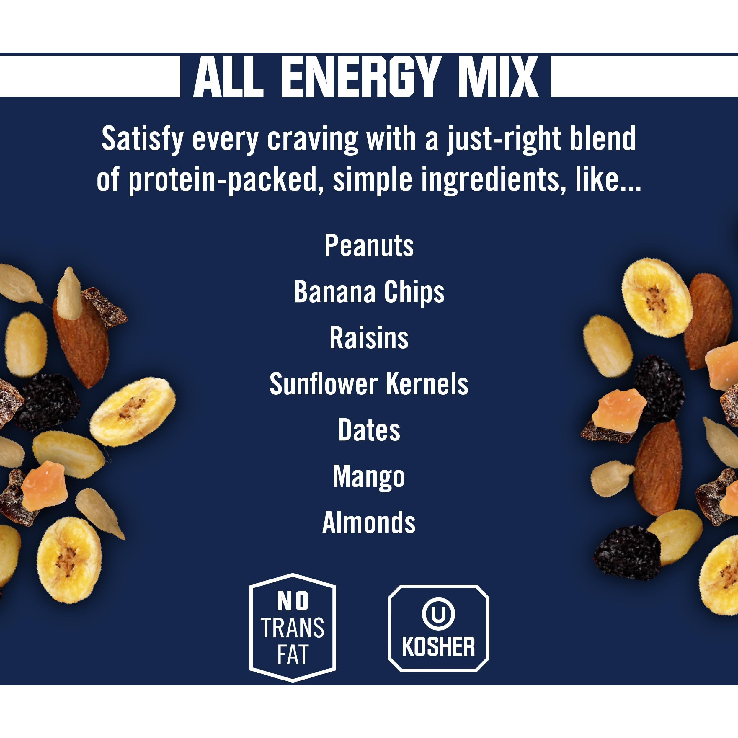 Kars Nuts All Energy Unsalted Trail Mix, 2 Oz Individual Snack Packs - Bulk Pack Of 48, Gluten-Free Snack Mix